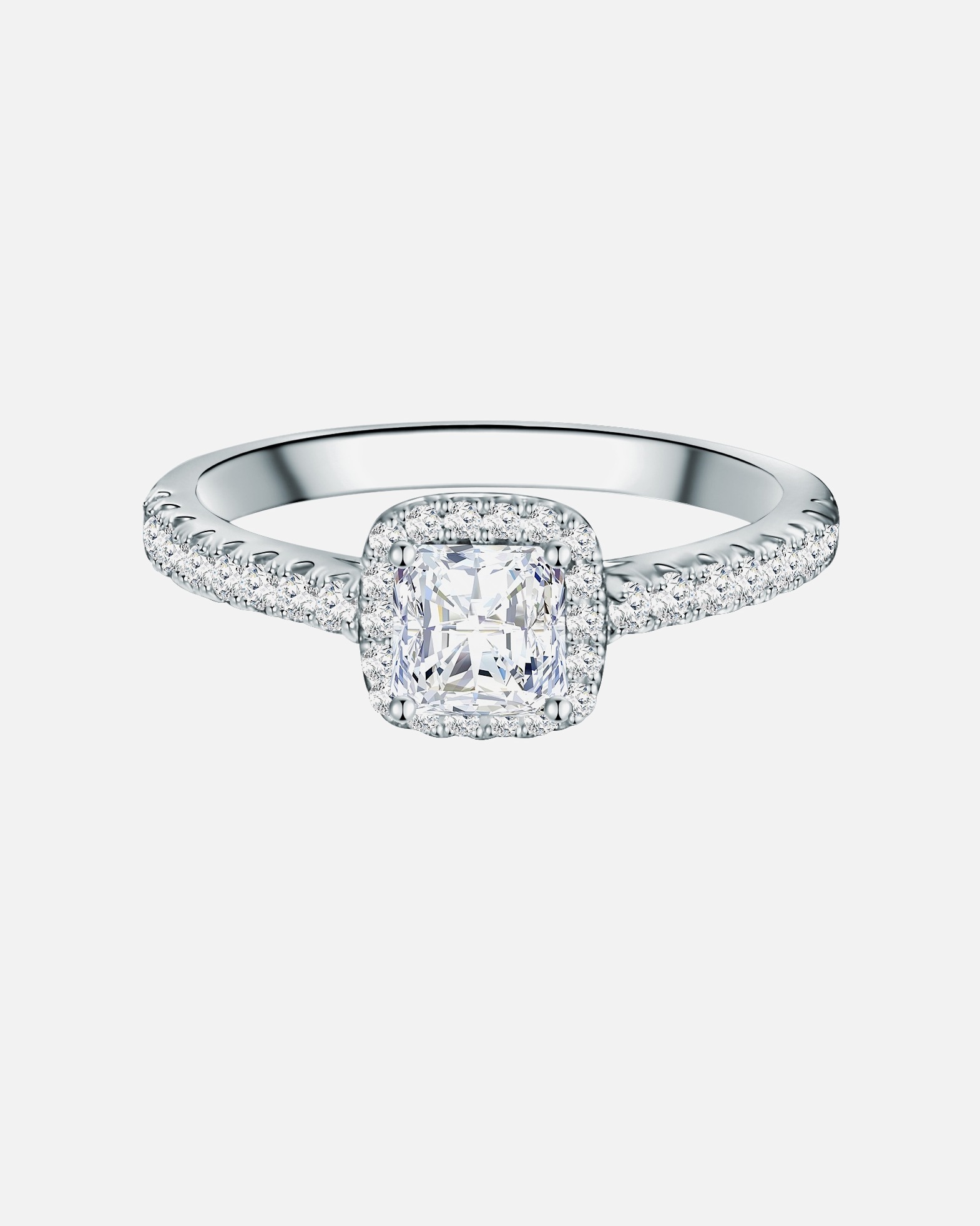 Pierścionek dla Kobieta Trilani Srebrny pierścionek srebro wysokiej próby Cyrkonia srebrny 56