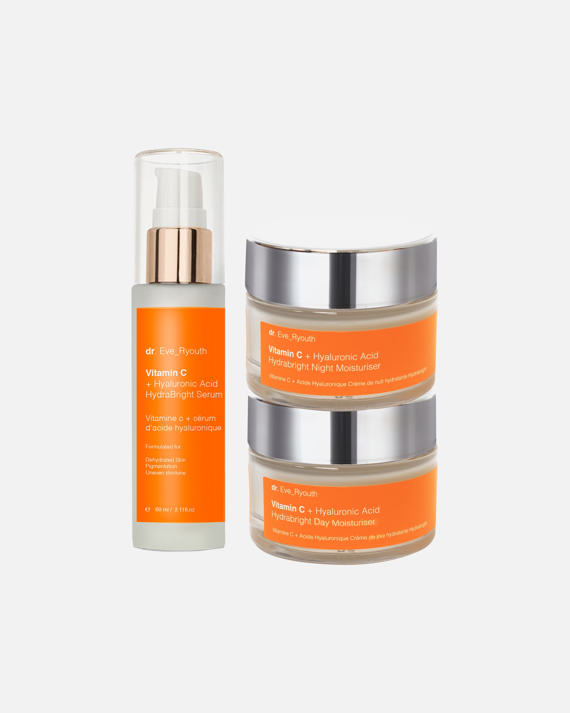 Zestaw do pielęgnacji twarzy dla Kobieta Dr. Eve_Ryouth Duet serum Hydrabright 1 sztukaka