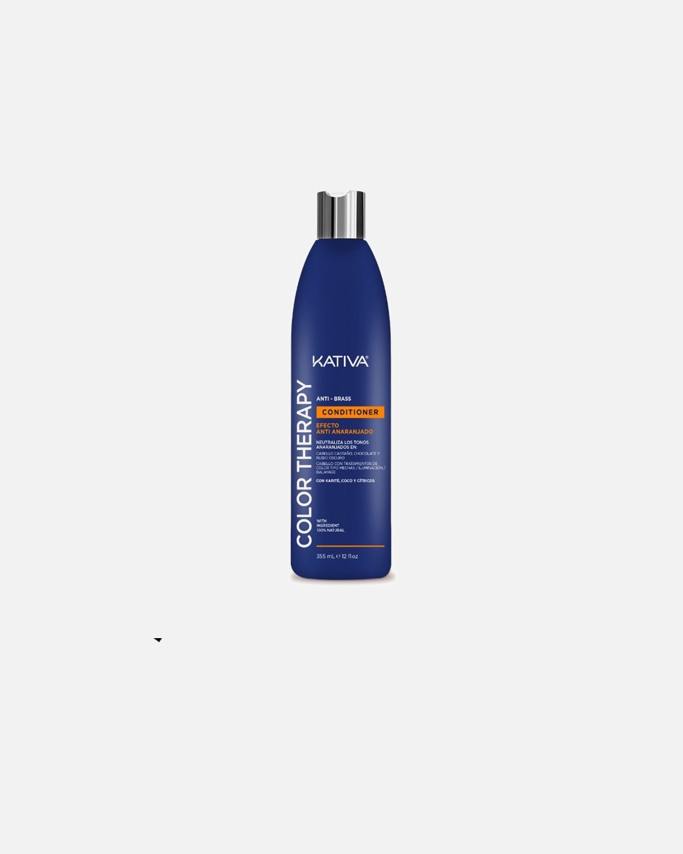 Odżywka do włosów do spłukiwania dla Unisex Kativa Odżywka COLOR THERAPY przeciw pomarańczowemu efektowi 355 ml