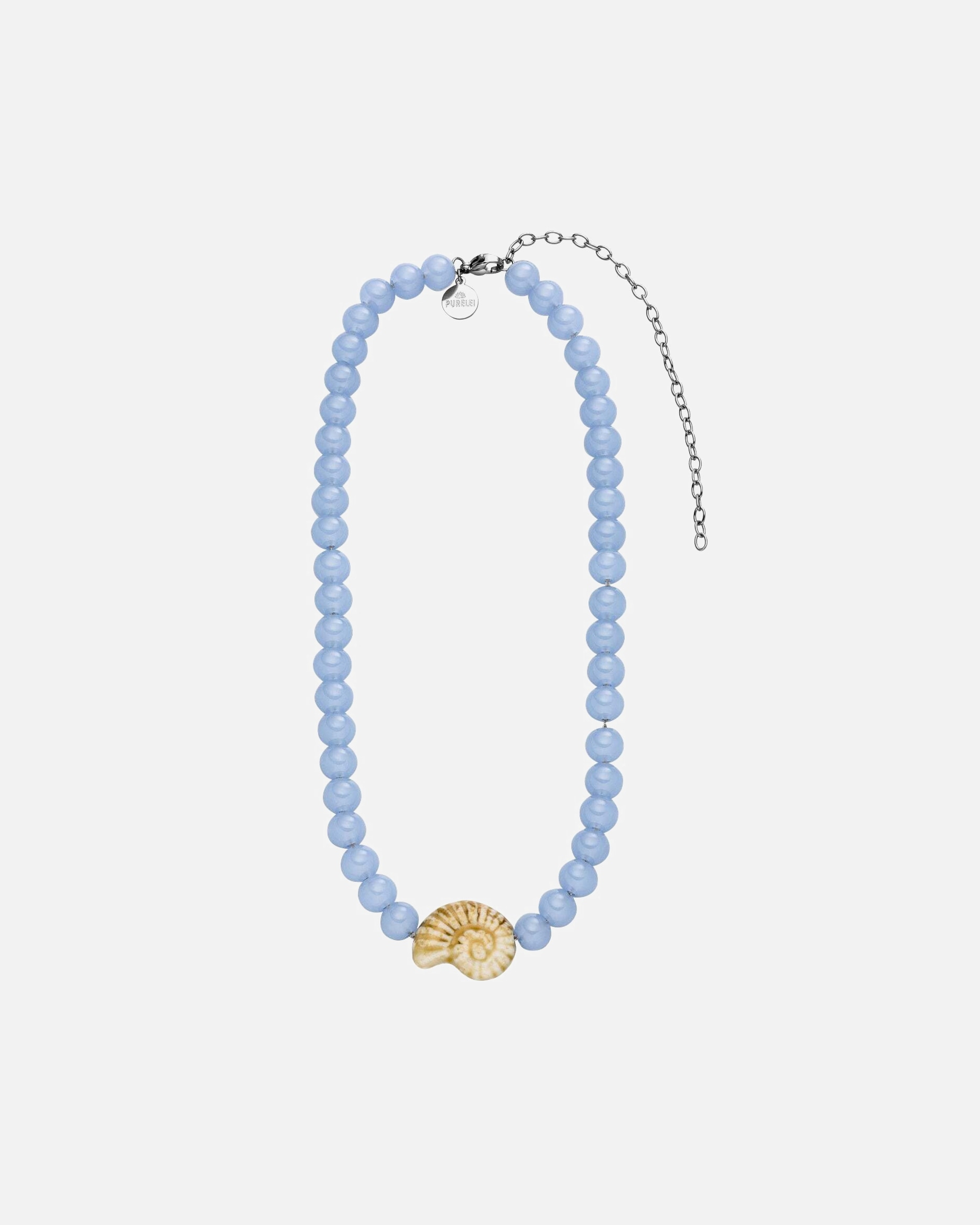 Naszyjnik dla Unisex Purelei Purelei Łańcuch Blue Lagoon Srebrny