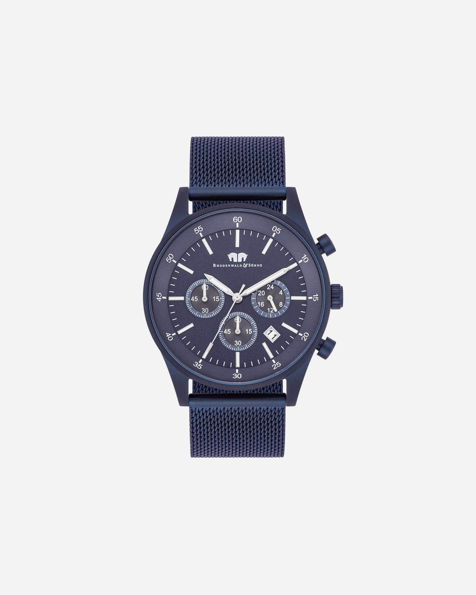 Zegar dla Mężczyzna Rhodenwald & Söhne Chronograf Goodwill Niebieski Stal nierdzewna Niebieski 43,0 mm