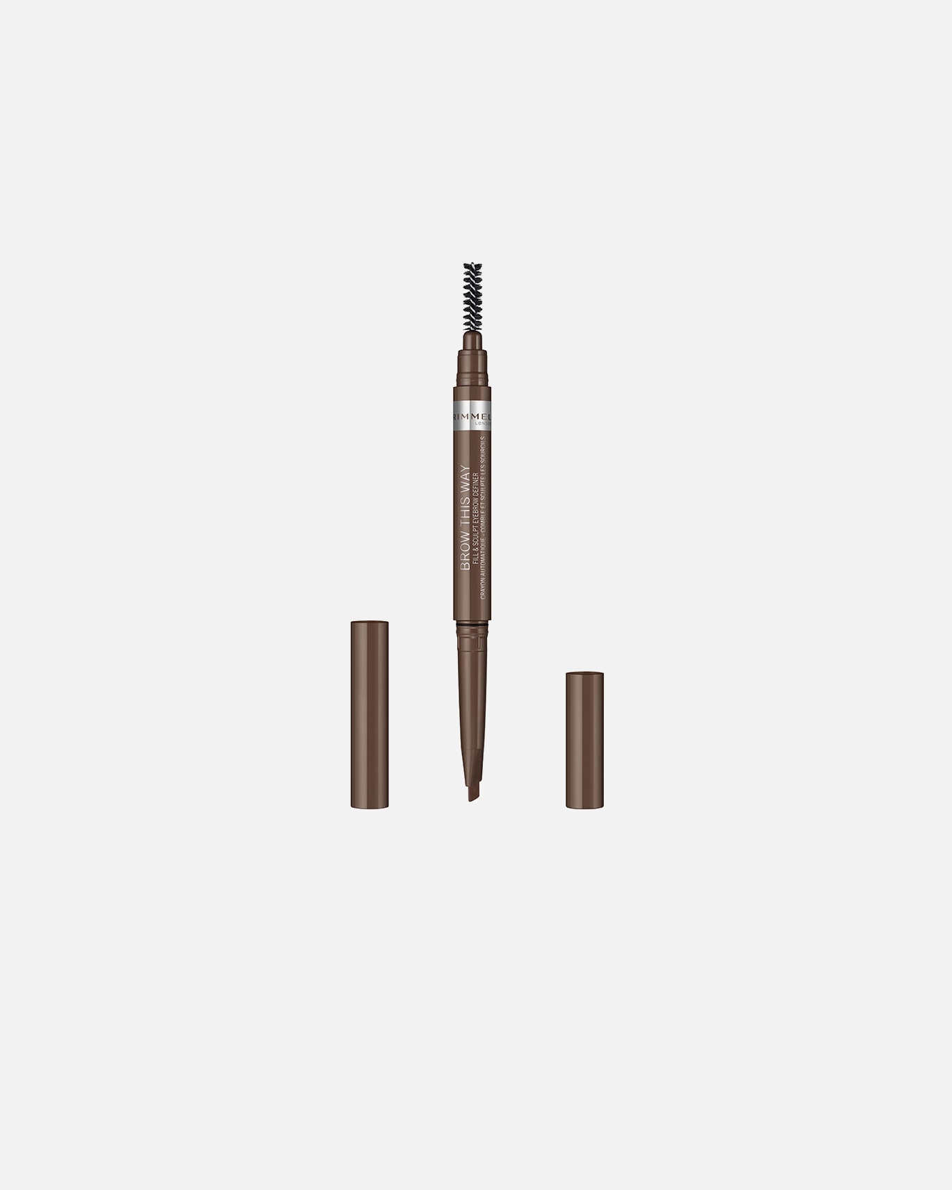 Kredka do brwi dla Unisex Rimmel London BROW This Way ołówek do brwi 002 Medium Brown