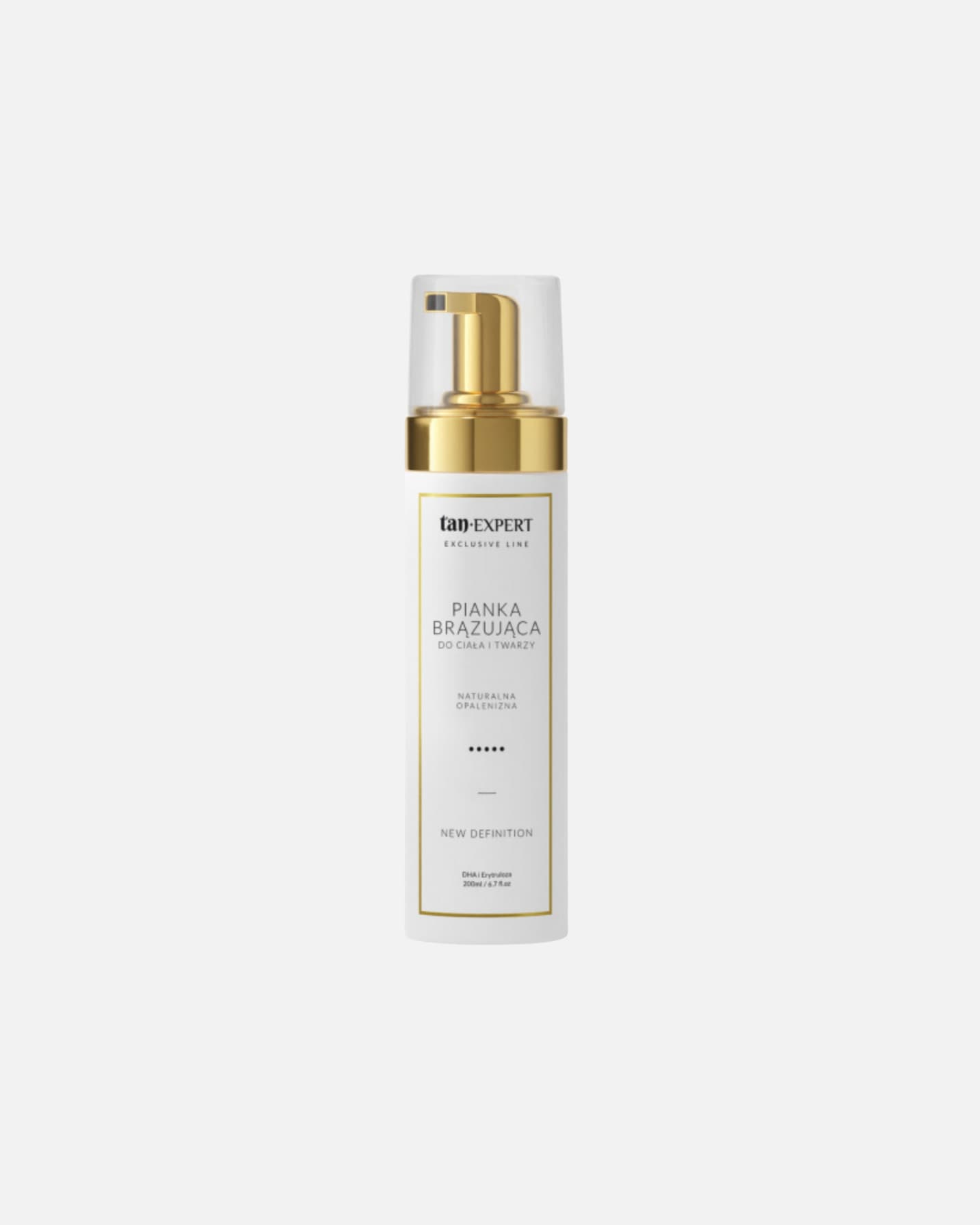 Samoopalacz dla Unisex TanExpert Default Brand Line New Definition samoopalająca pianka nawilżająca z DHA i erytrulozą 200 ml