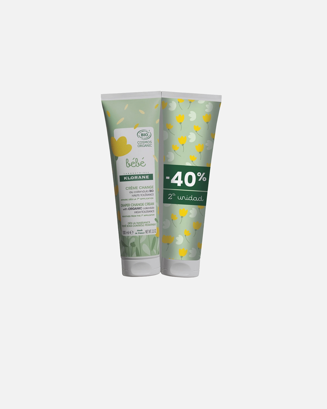 Krem dla dzieci dla Unisex Klorane BIO BABY kremowy zestaw pieluszek 100 ml