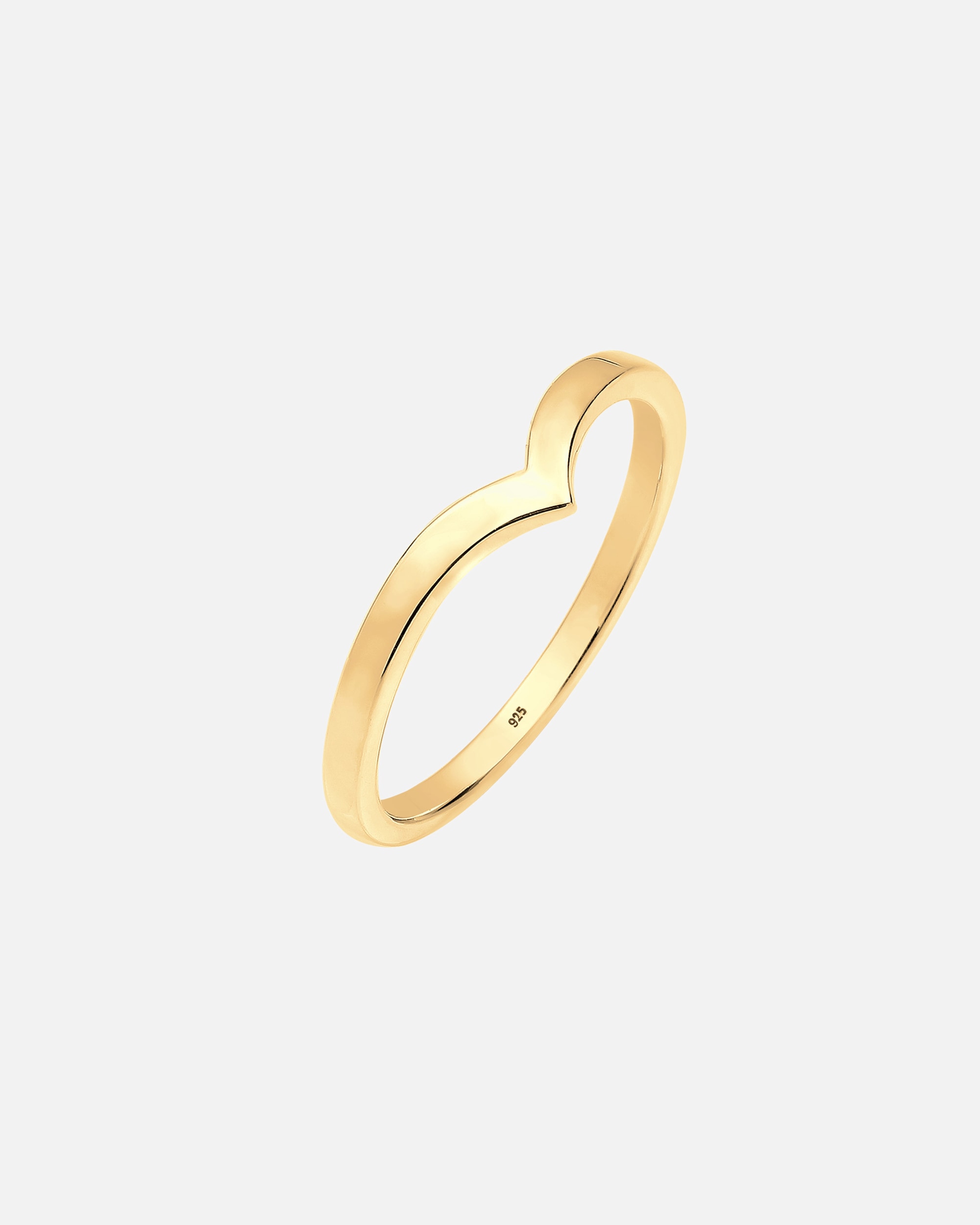 Pierścionek dla Kobieta Elli Damski w kształcie litery V Stacking Trend w srebrze 925 Sterling Silver 48