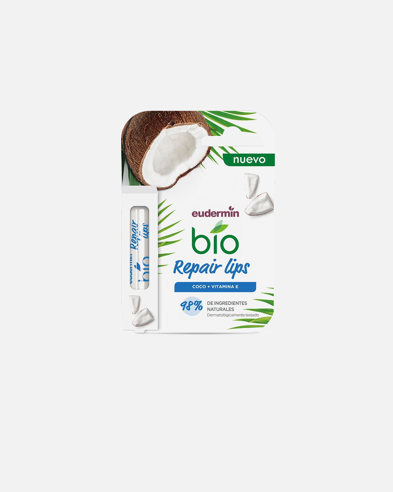 Balsam do ust dla Unisex Eudermin BIO REPAIRING LIP BALM kokos + witamina E 4,8 gr