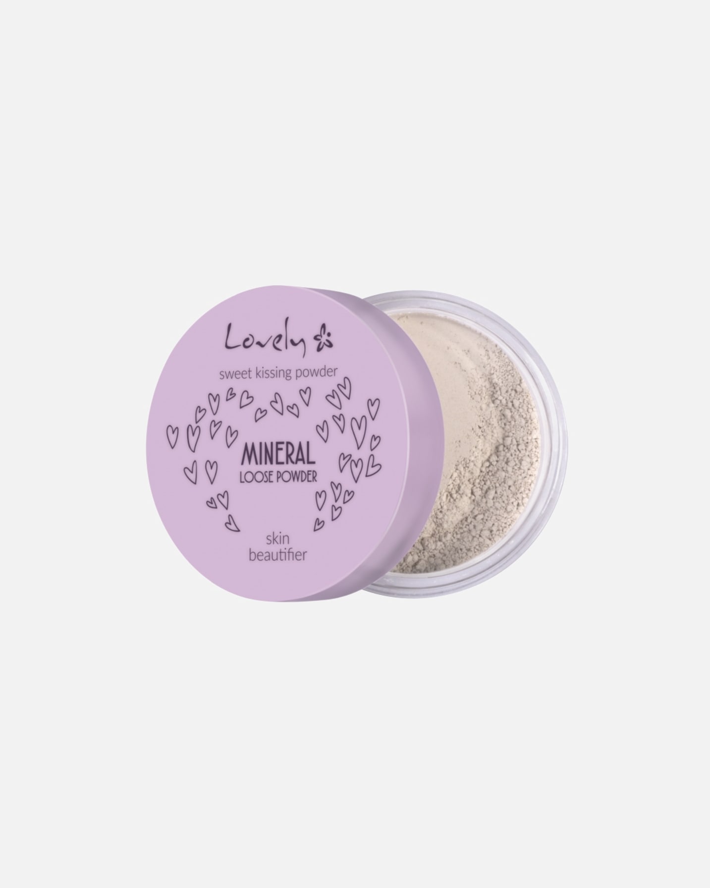Puder dla Unisex Lovely Mineral Loose Powder Transparentny
