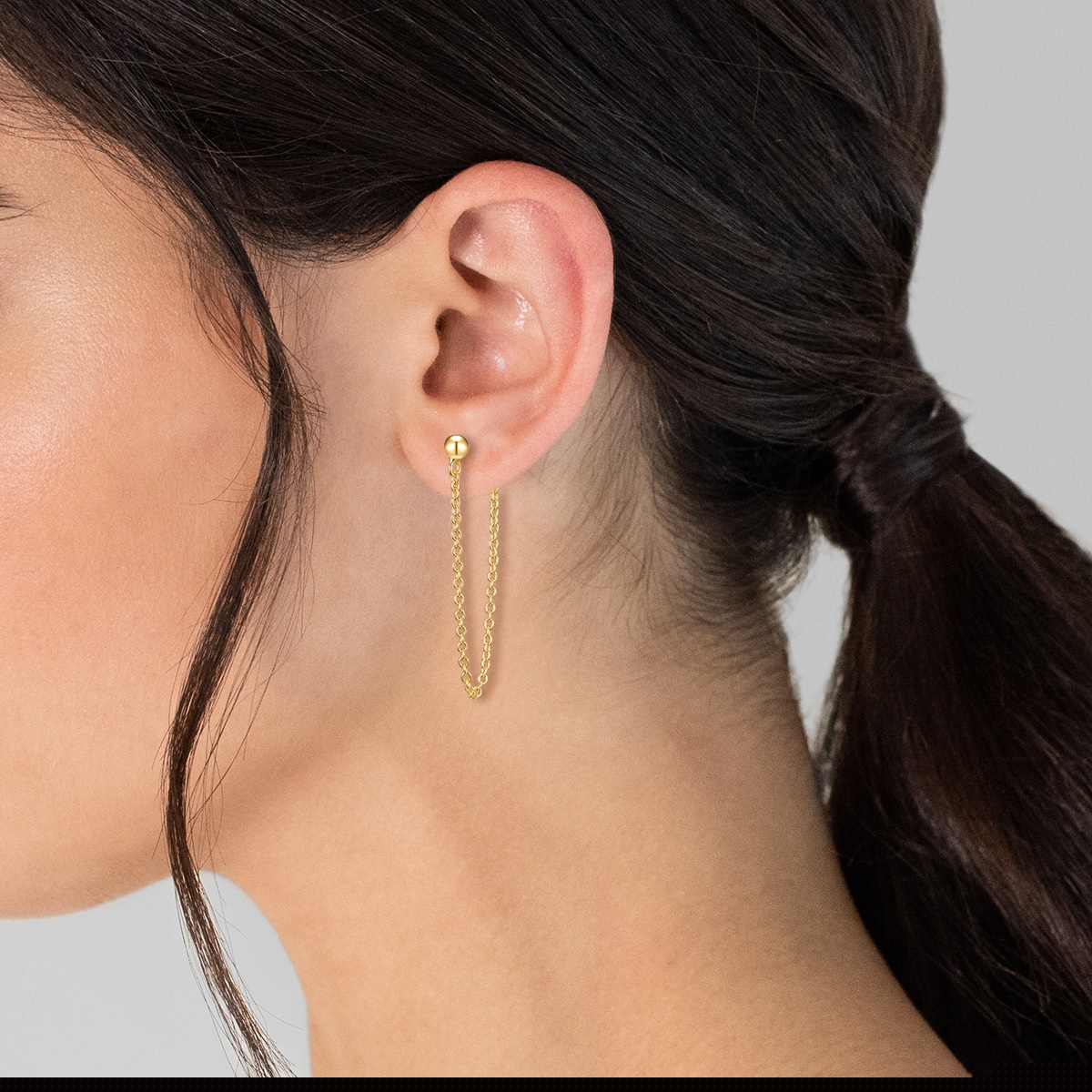 Kolczyki dla Kobieta Glanzstücke München Kolczyki z Srebro wysokiej próby w Żółte złoto 32,7 mm