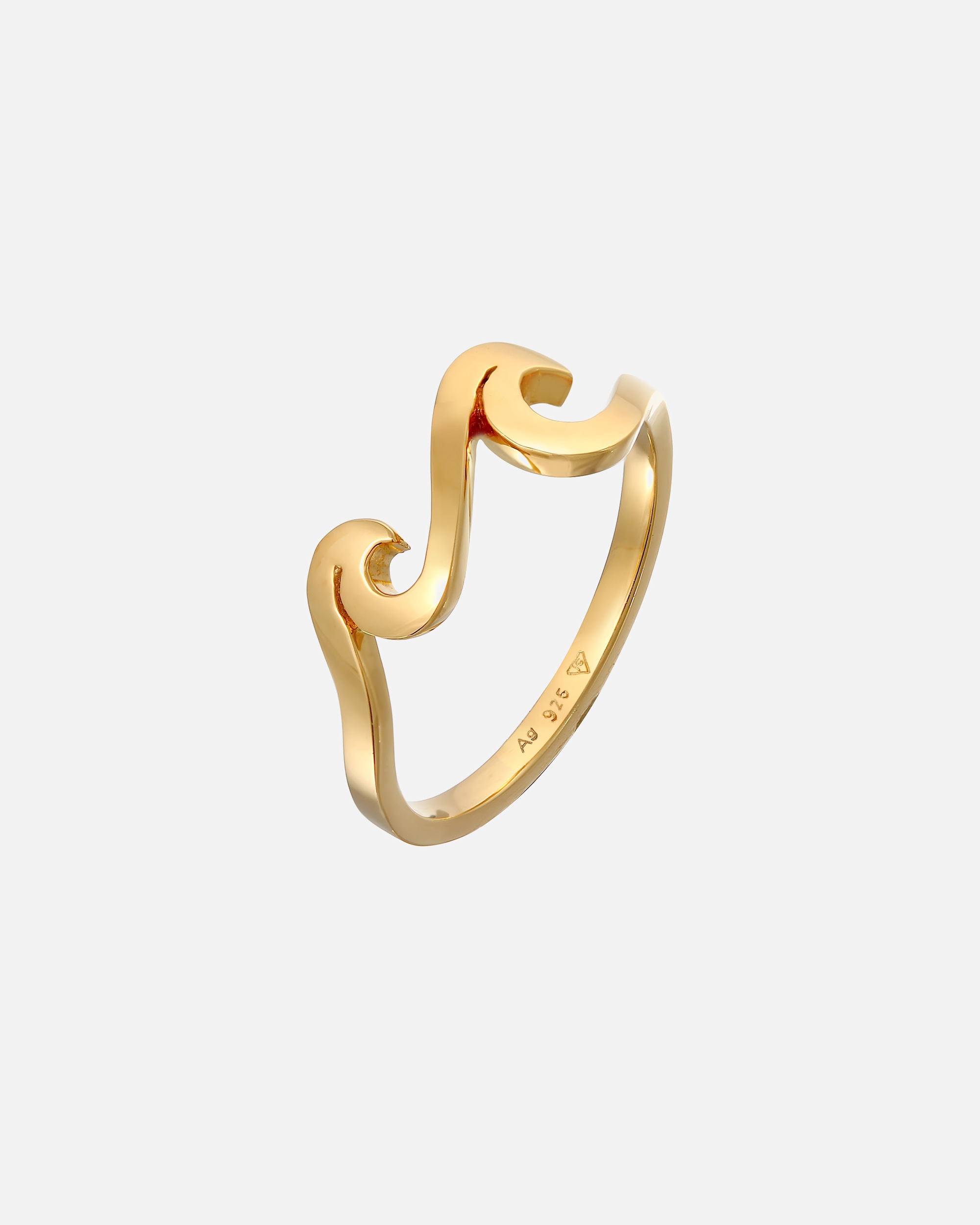 Pierścionek dla Kobieta Elli Damskie morskie fale Basic w srebrze 925 Sterling Silver 56