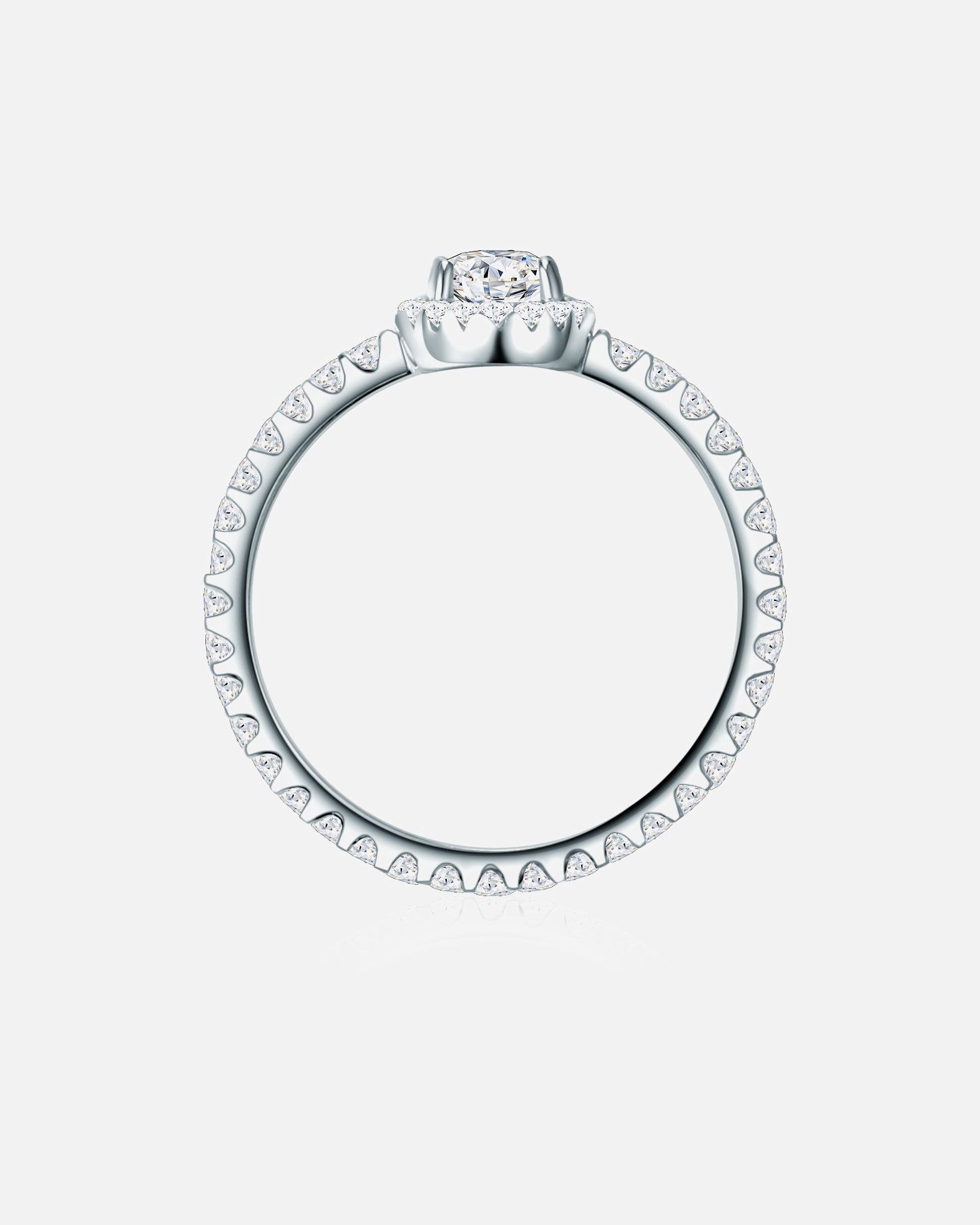 Pierścionek dla Kobieta Trilani Srebrny pierścionek srebro wysokiej próby Cyrkonia srebrny 56