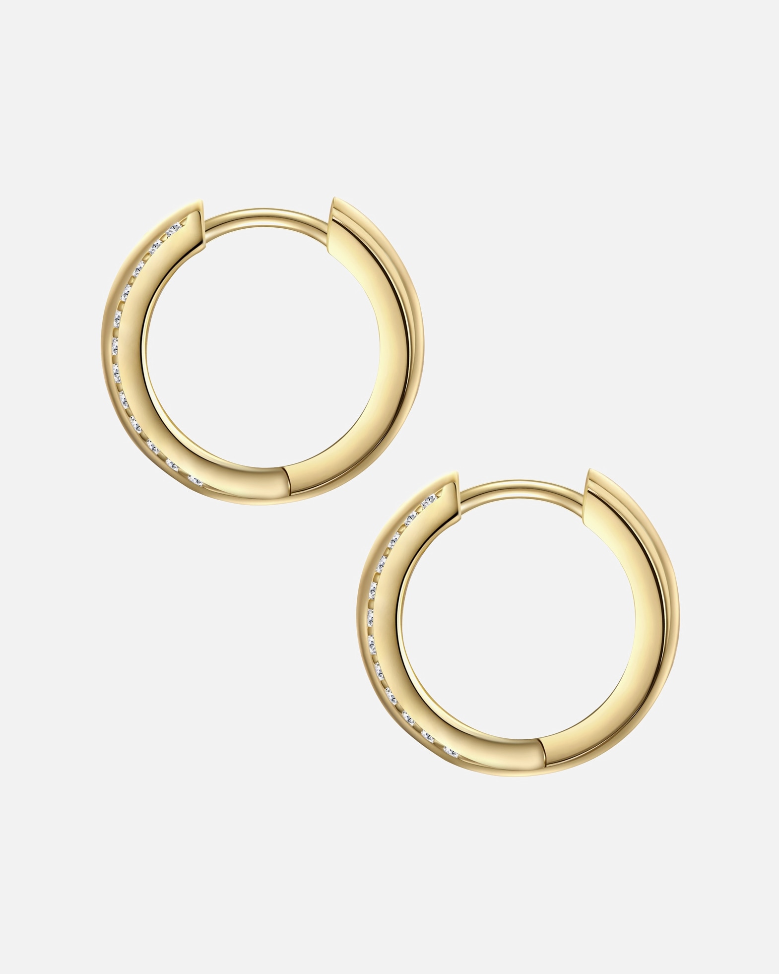 Obrączki dla Kobieta Rafaela Donata Kolczyki z Srebro wysokiej próby w Żółte złoto 14,2 mm