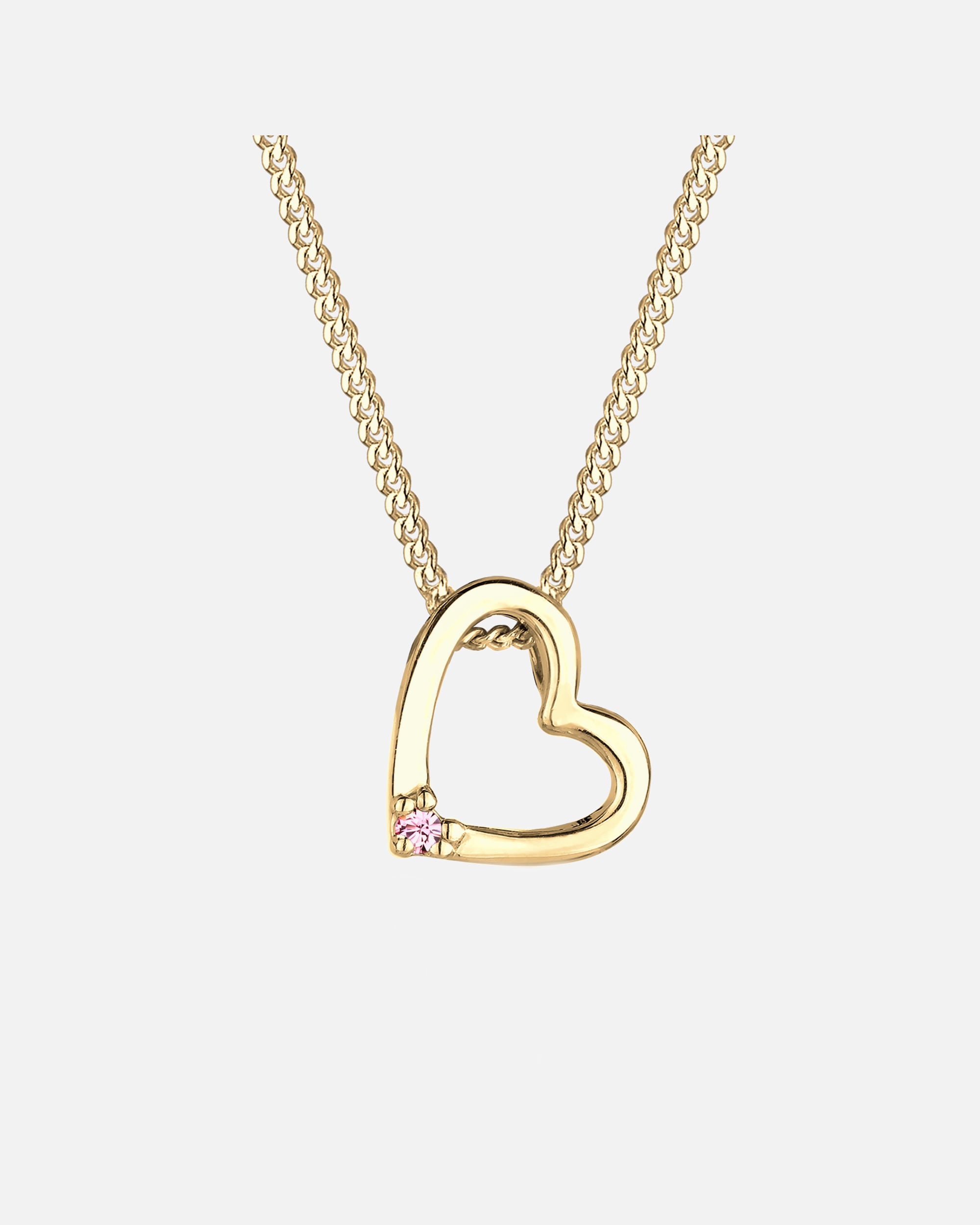 Naszyjnik dla Kobieta Elli Damski wisiorek serce z kryształem, srebro 925 Sterling Silver 45