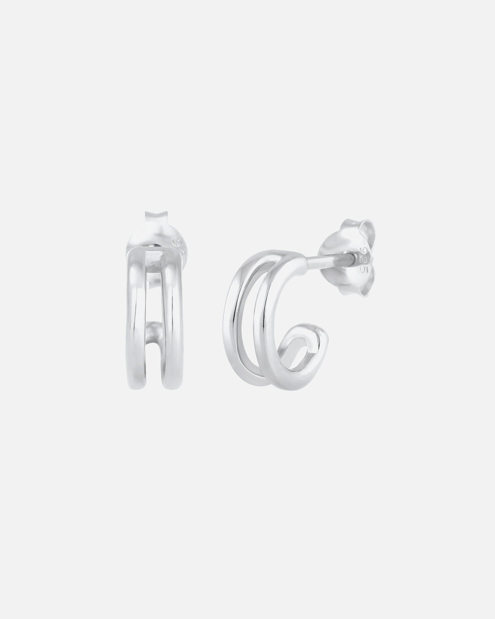 Kolczyki dla Kobieta Elli Damskie kreole Mini Basic Minimal Trend w pozłacanym różowo srebrze 925 Sterling Silver silberfarben