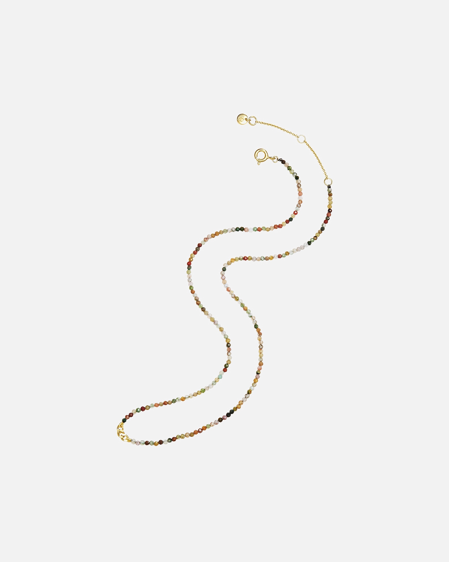 Naszyjnik dla Kobieta Glanzstücke München Naszyjnik srebrny srebro wysokiej próby Agat żółte złoto 40,0 cm Basiskette + 5,0 cm Verlängerung