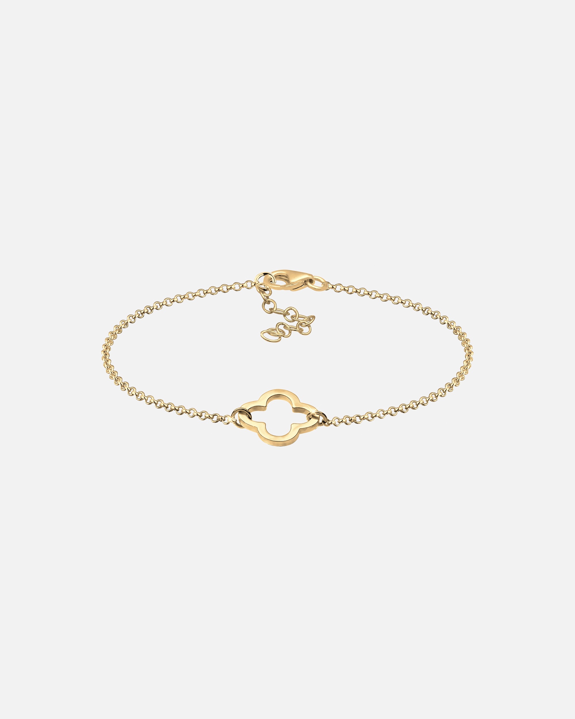 Bransoletka dla Kobieta Elli Damska Koniczyna Cut-Out Symbol w srebrze próby 925 Sterling Silver 18