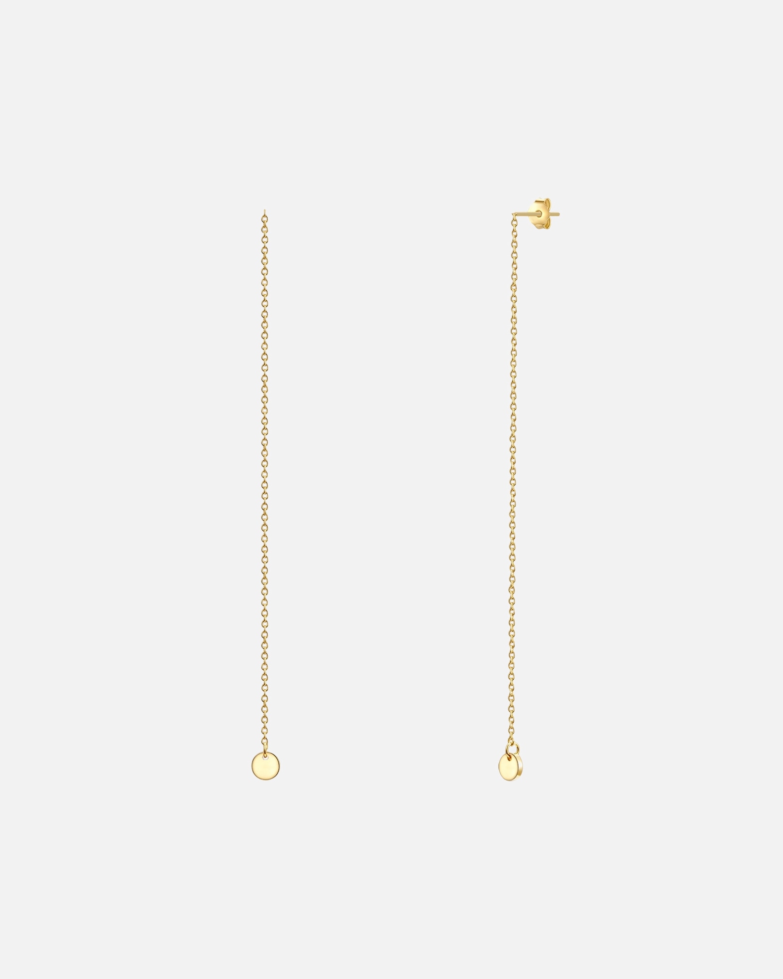 Kolczyki dla Kobieta Kolczyki Okrag z Srebro wysokiej próby w Żółte złoto 91,0 mm