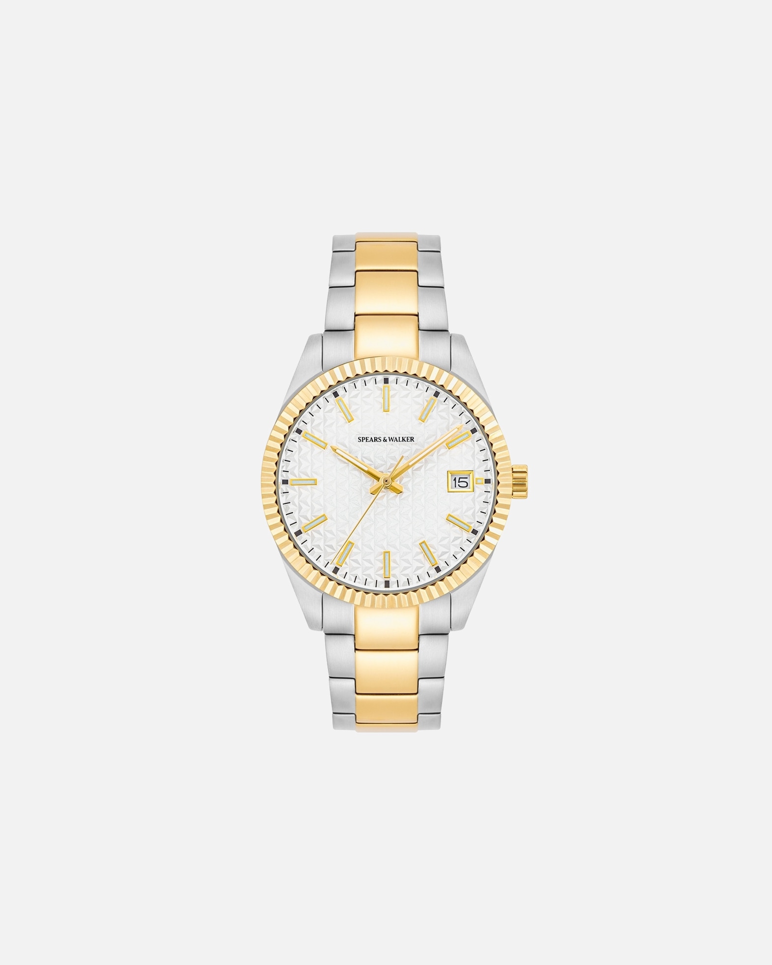 Zegar dla Mężczyzna Spears & Walker Zegarek na reke ze stali nierdzewnej w kolorze srebrno/zlotym 40,0 mm