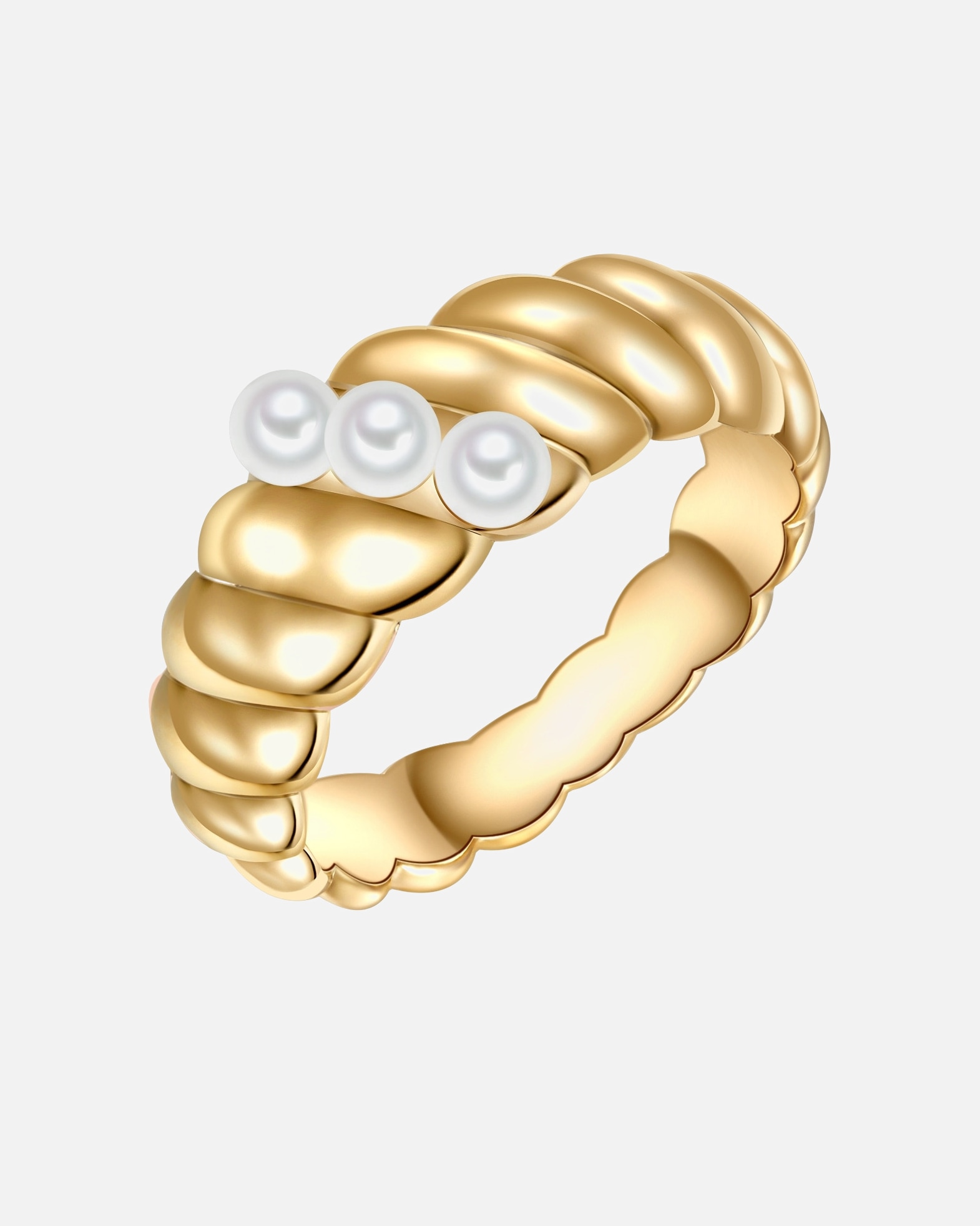 Pierścionek dla Kobieta Mosiadz Sztuczna perła 52