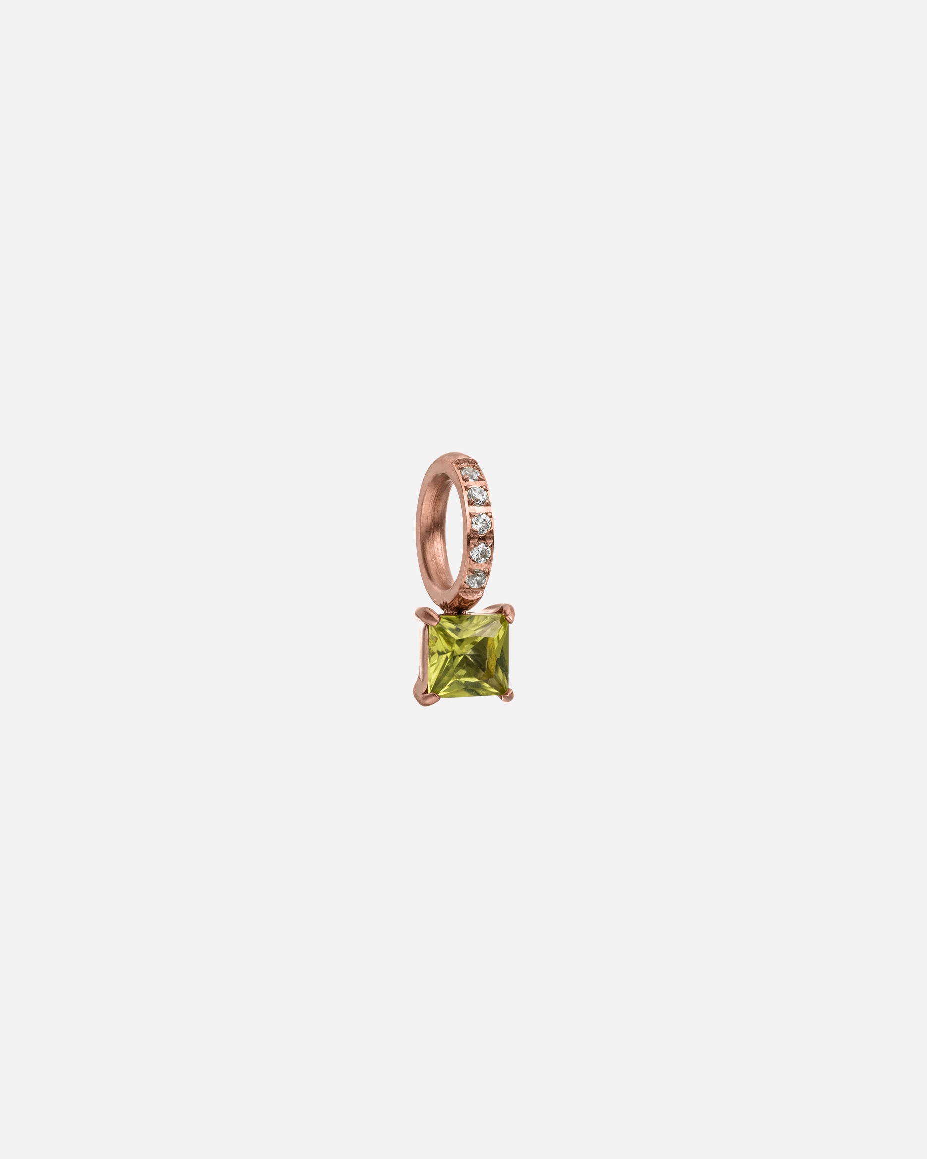 Zawieszka dla Unisex Purelei Purelei Zawieszka Kamień urodzeniowy sierpnia: Peridot Różowe złoto
