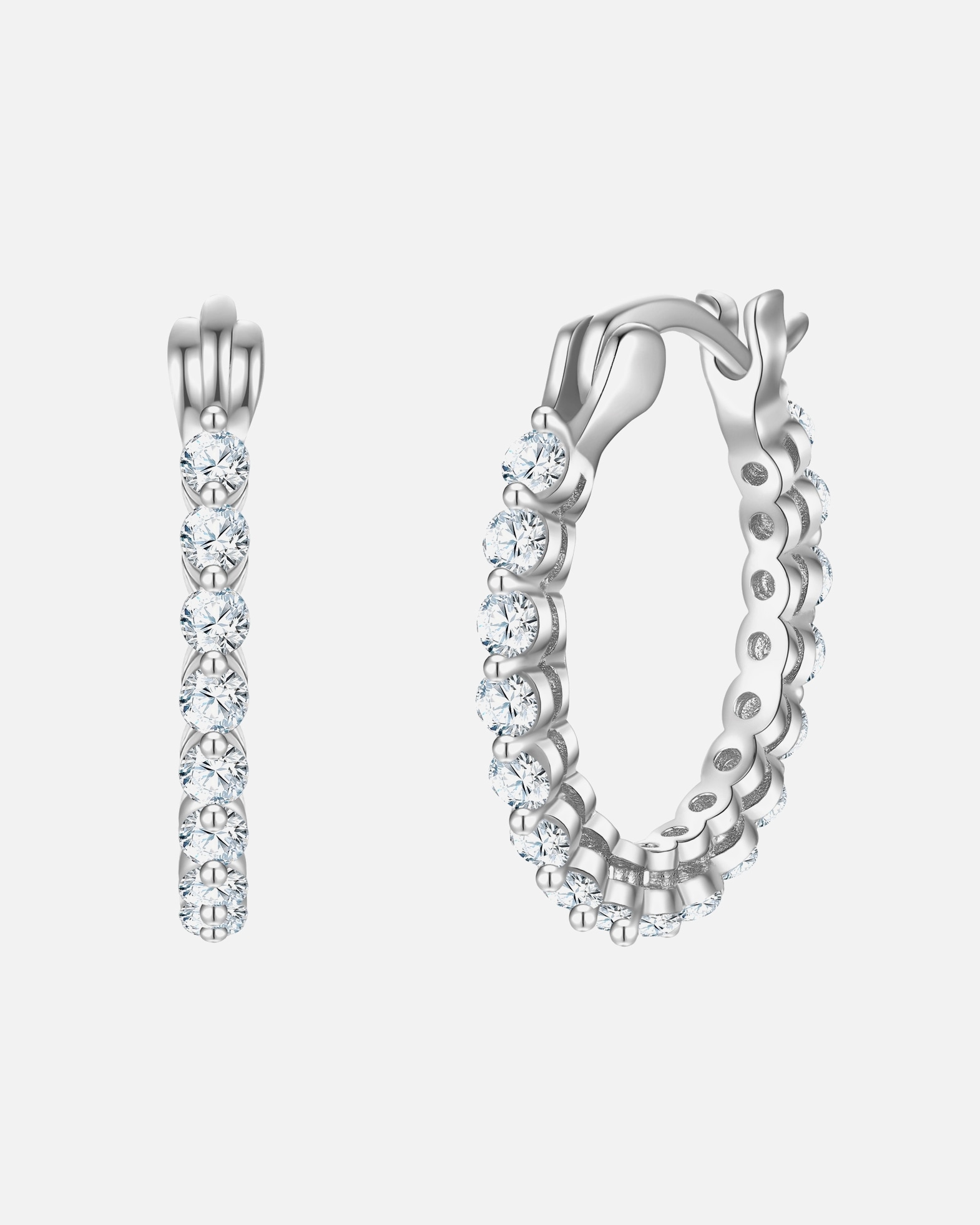 Obrączki dla Kobieta Kolczyki z Srebro wysokiej próby w Srebrny 19,7 mm