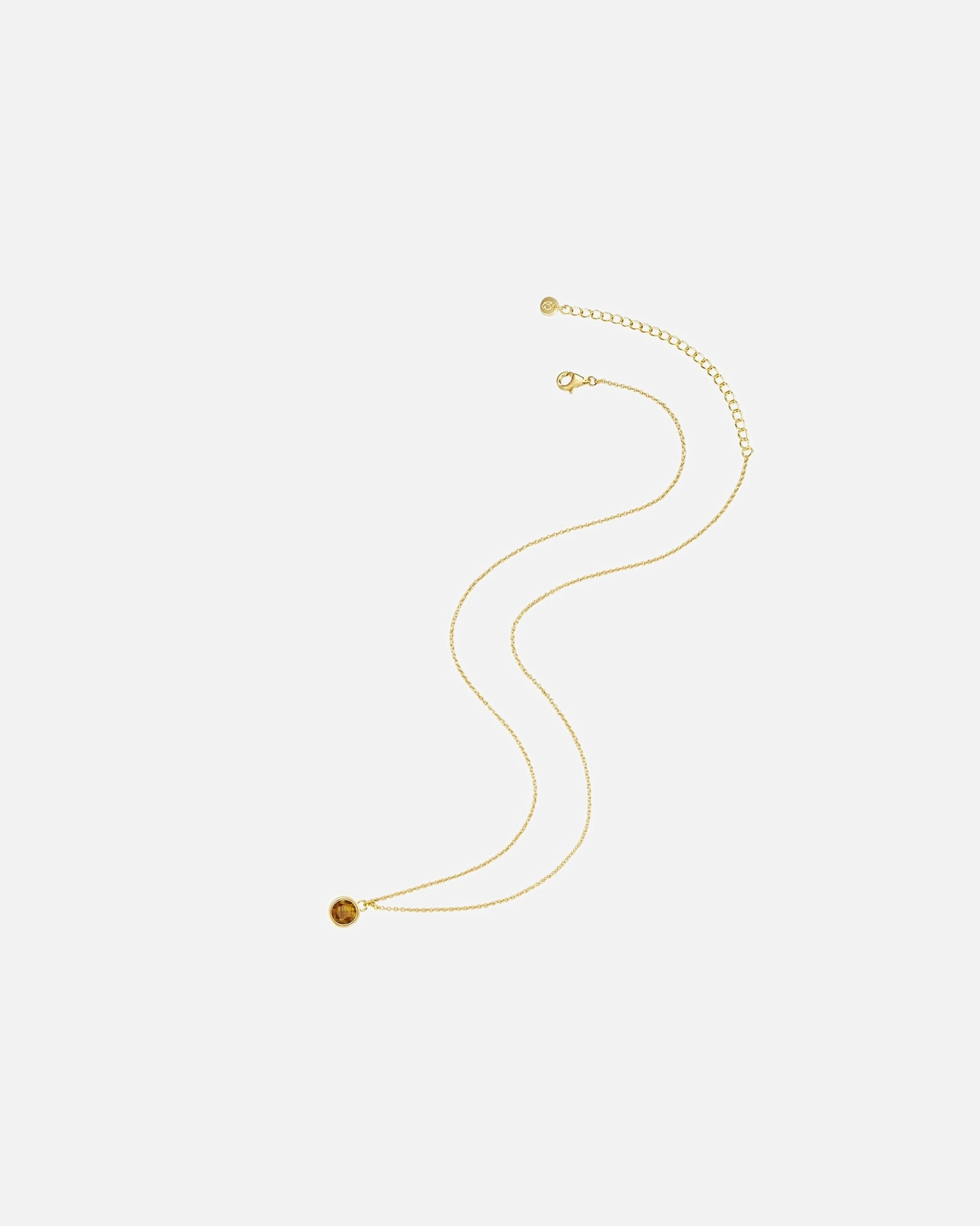 Naszyjnik dla Kobieta Glanzstücke München Naszyjnik srebrny srebro wysokiej próby Tygrysie oko żółte złoto 40,0 cm Basiskette + 5,0 cm Verlängerung