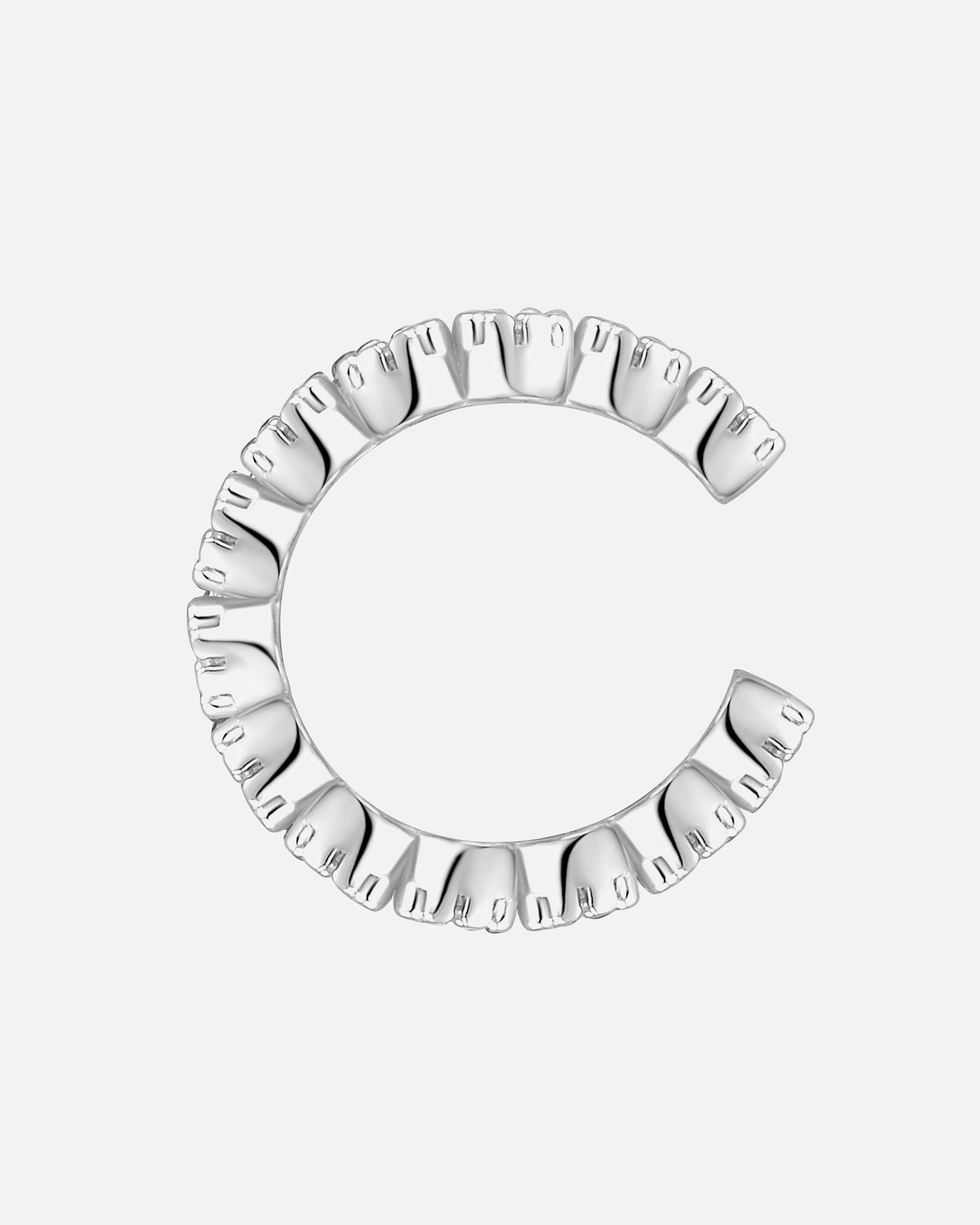 Ozdoba ucha dla Kobieta Glanzstücke München Srebrne klamry na ucho srebro wysokiej próby Cyrkonia srebrny 15,1 mm