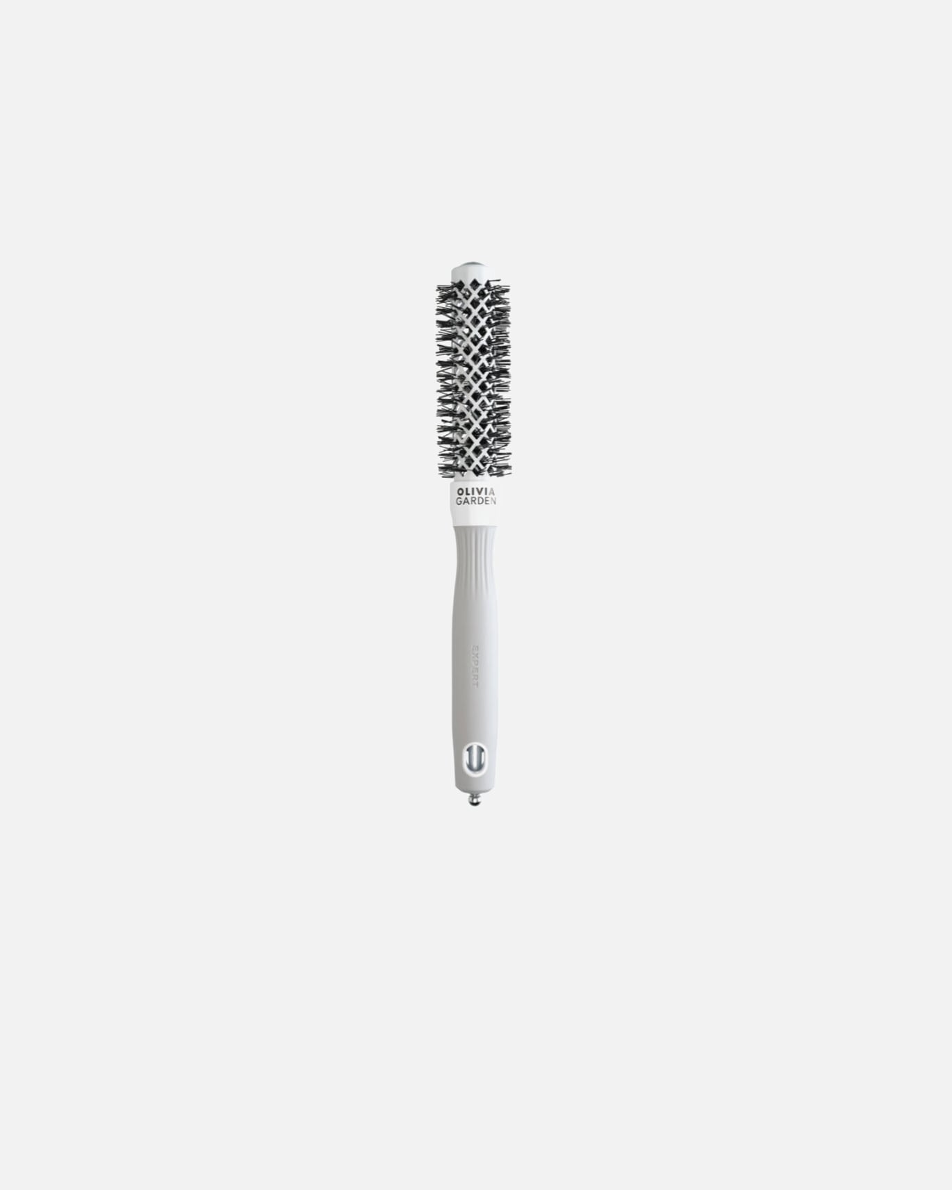 Okrągła szczotka dla Unisex Olivia Garden EXPERT Expert Blowout Shine White & Grey 20 mm