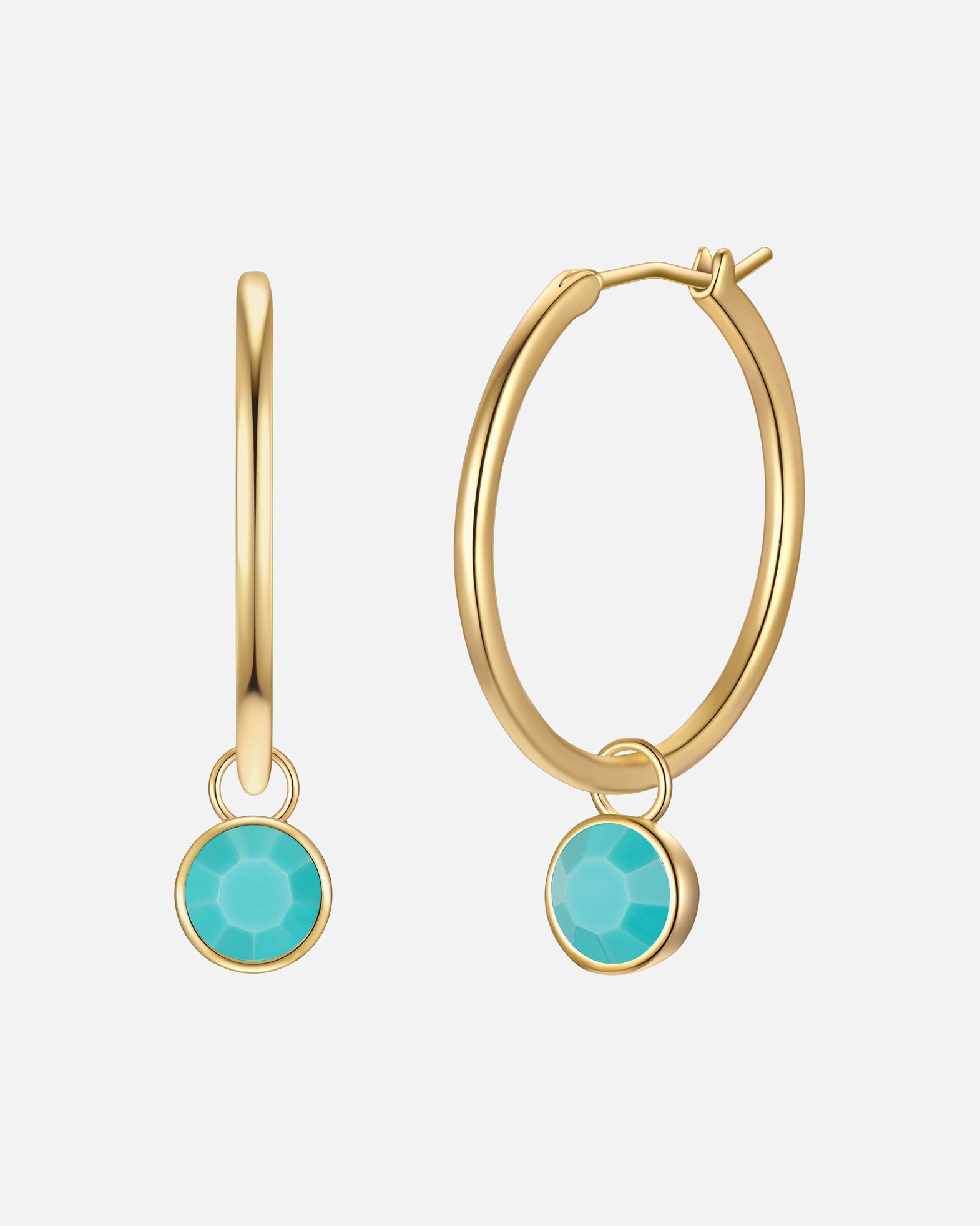 Obrączki dla Kobieta Kolczyki z Mosiadz w Żółte złoto 31,9 mm