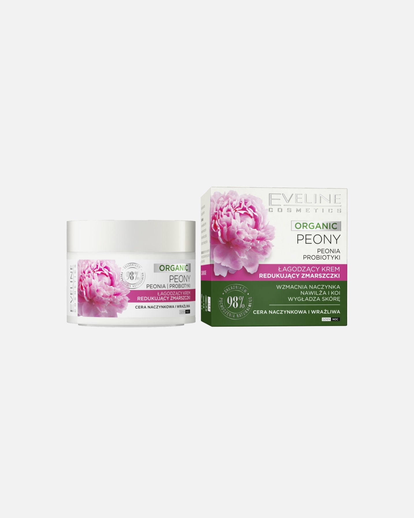 Krem do twarzy dla Kobieta Eveline Cosmetics Organic Peony 50 ml