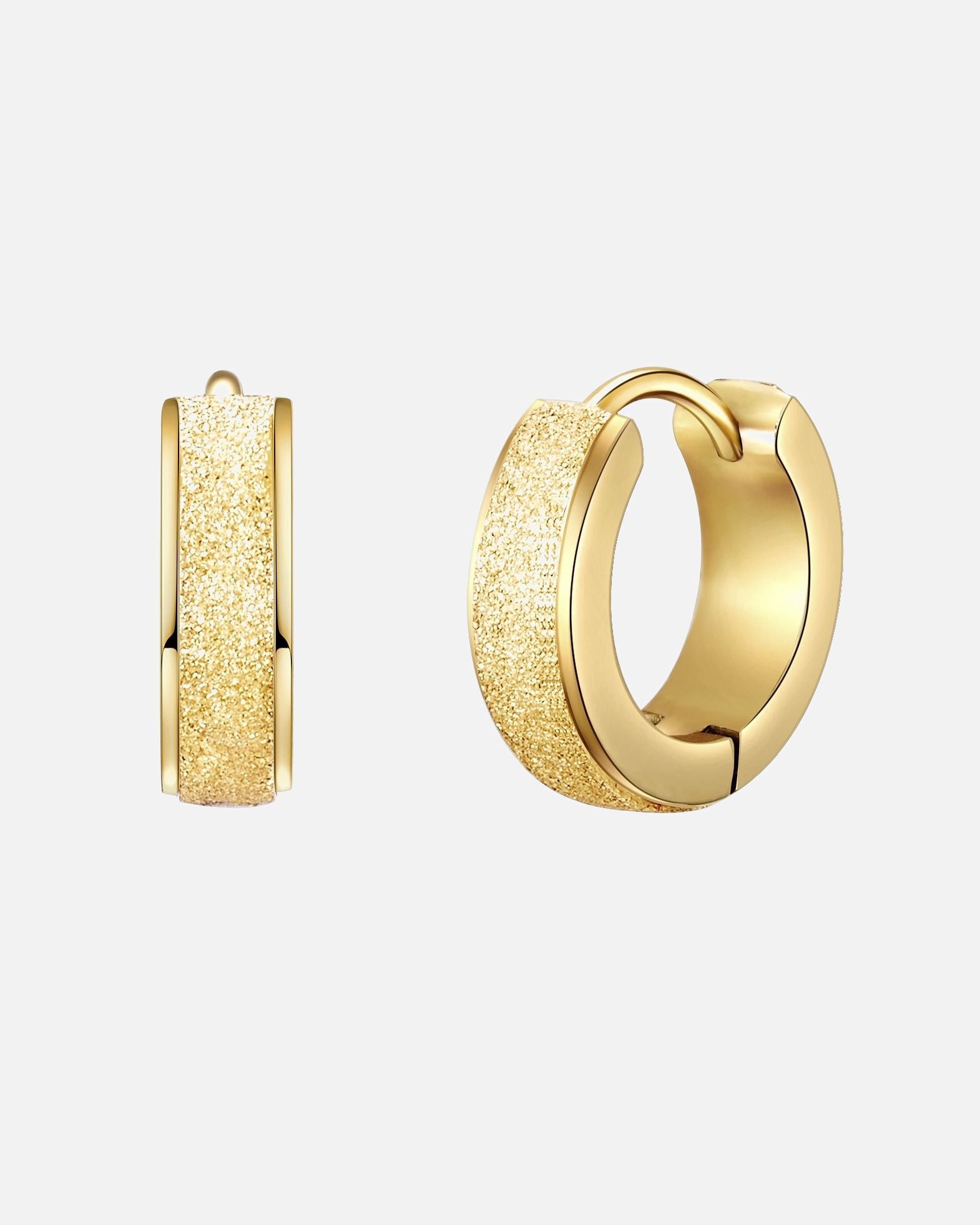 Obrączki dla Kobieta EASTSIDE Kolczyki kreole ze stali szlachetnej Stal szlachetna żółte złoto 12,9 mm