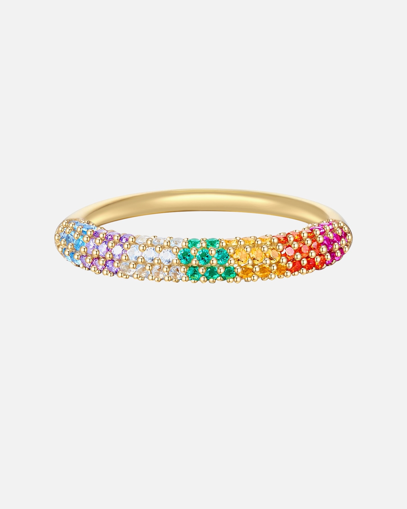 Pierścionek dla Kobieta Srebrny pierścionek srebro wysokiej próby Cyrkonia żółte złoto 56