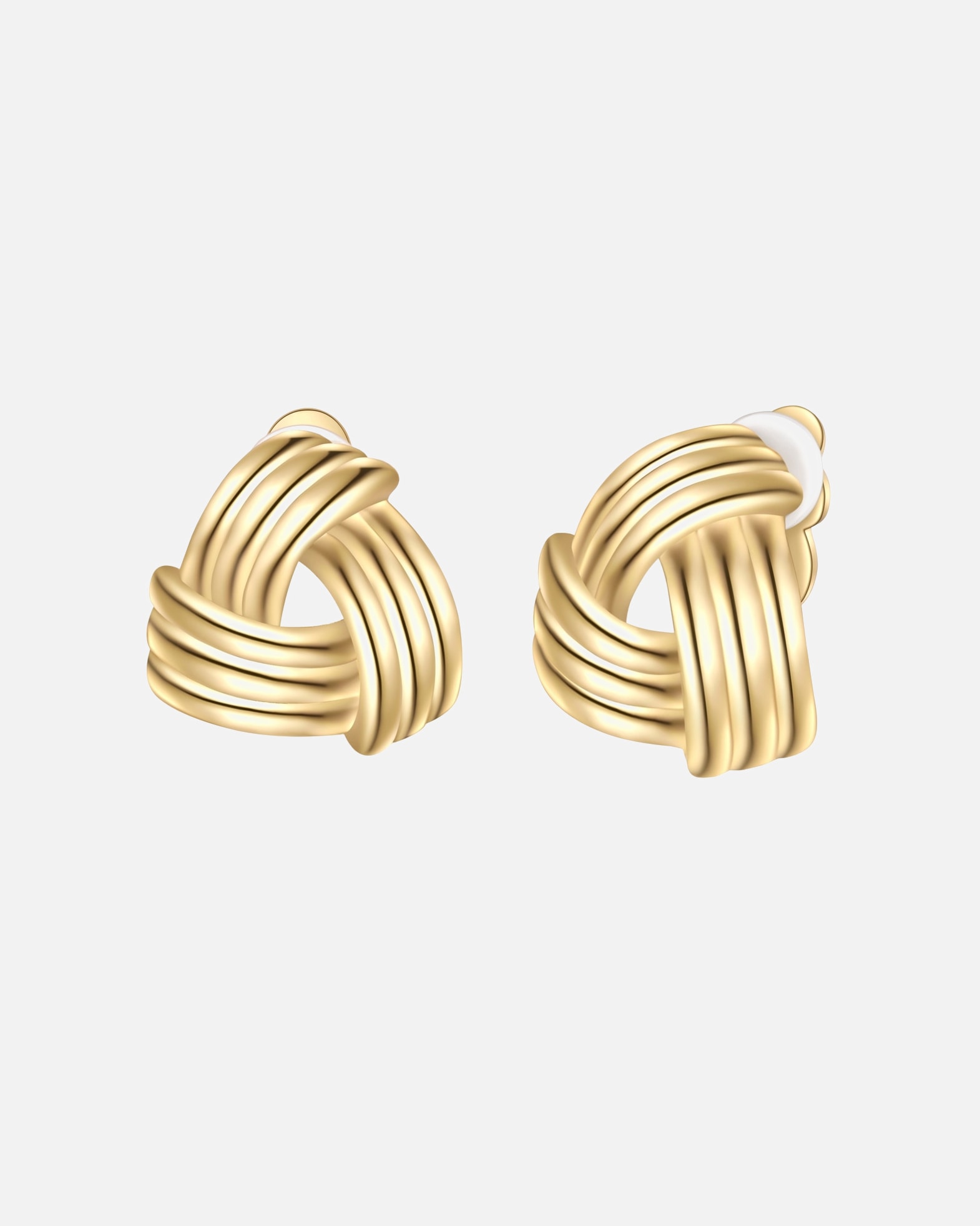 Kolczyki dla Kobieta Klipsy do uszu z pozlacanej stopu metali 15,7 mm