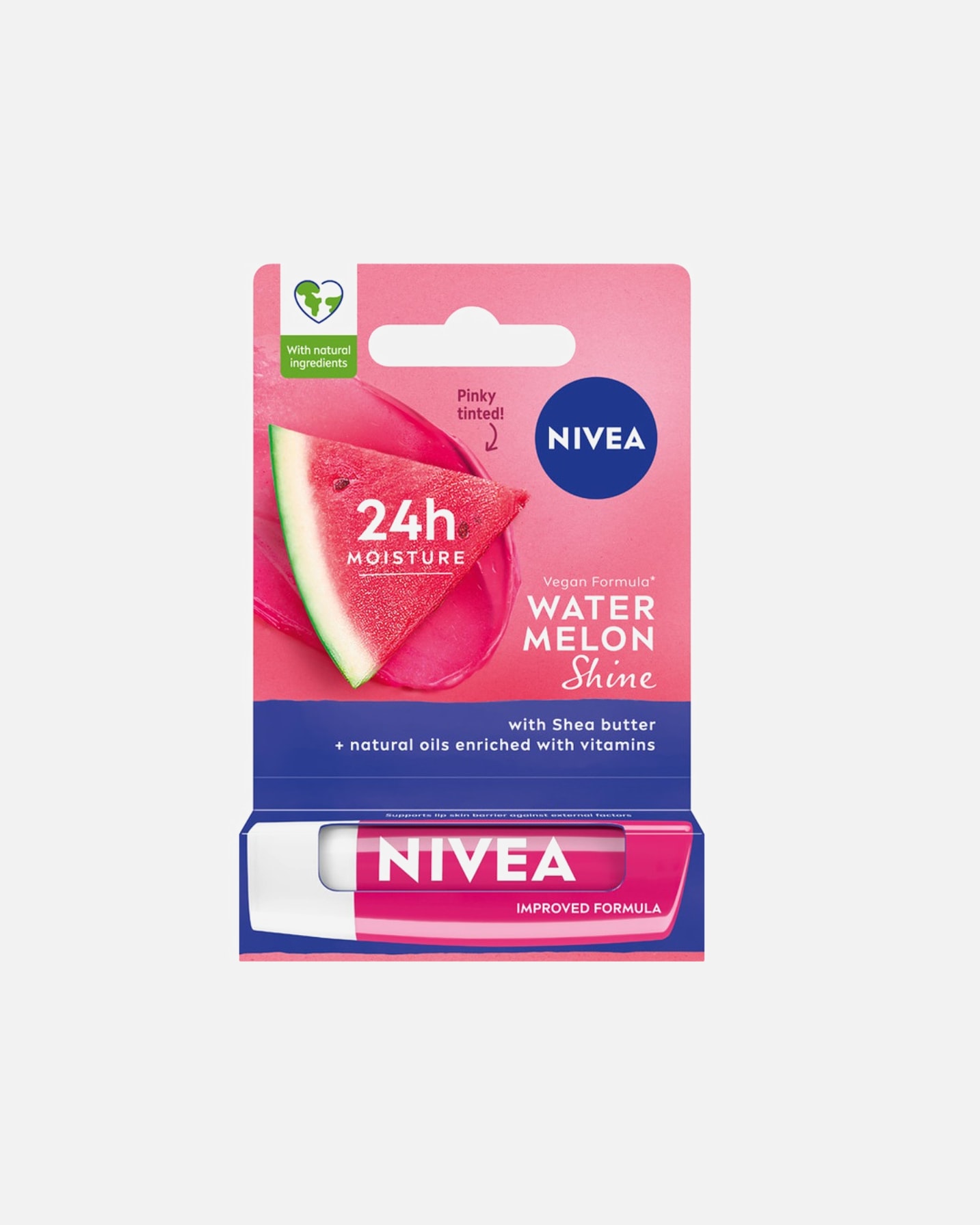 Pomadka do ust dla Unisex NIVEA 24H Moisture Lip Watermelon Shine