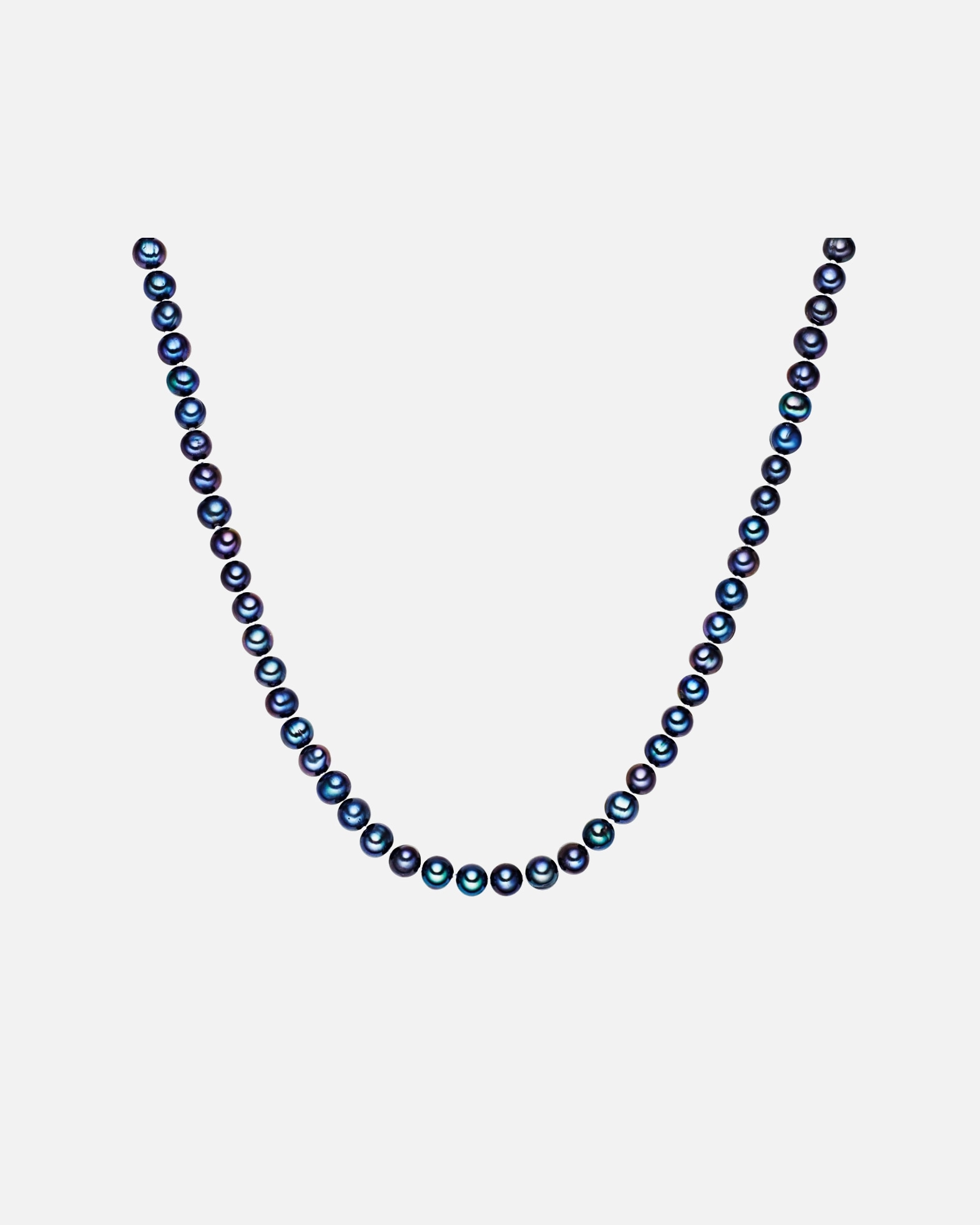 Naszyjnik dla Kobieta Lulu & Jane Łańcuszek Perła hodowlana słodkowodna Niebieski 120,0 cm