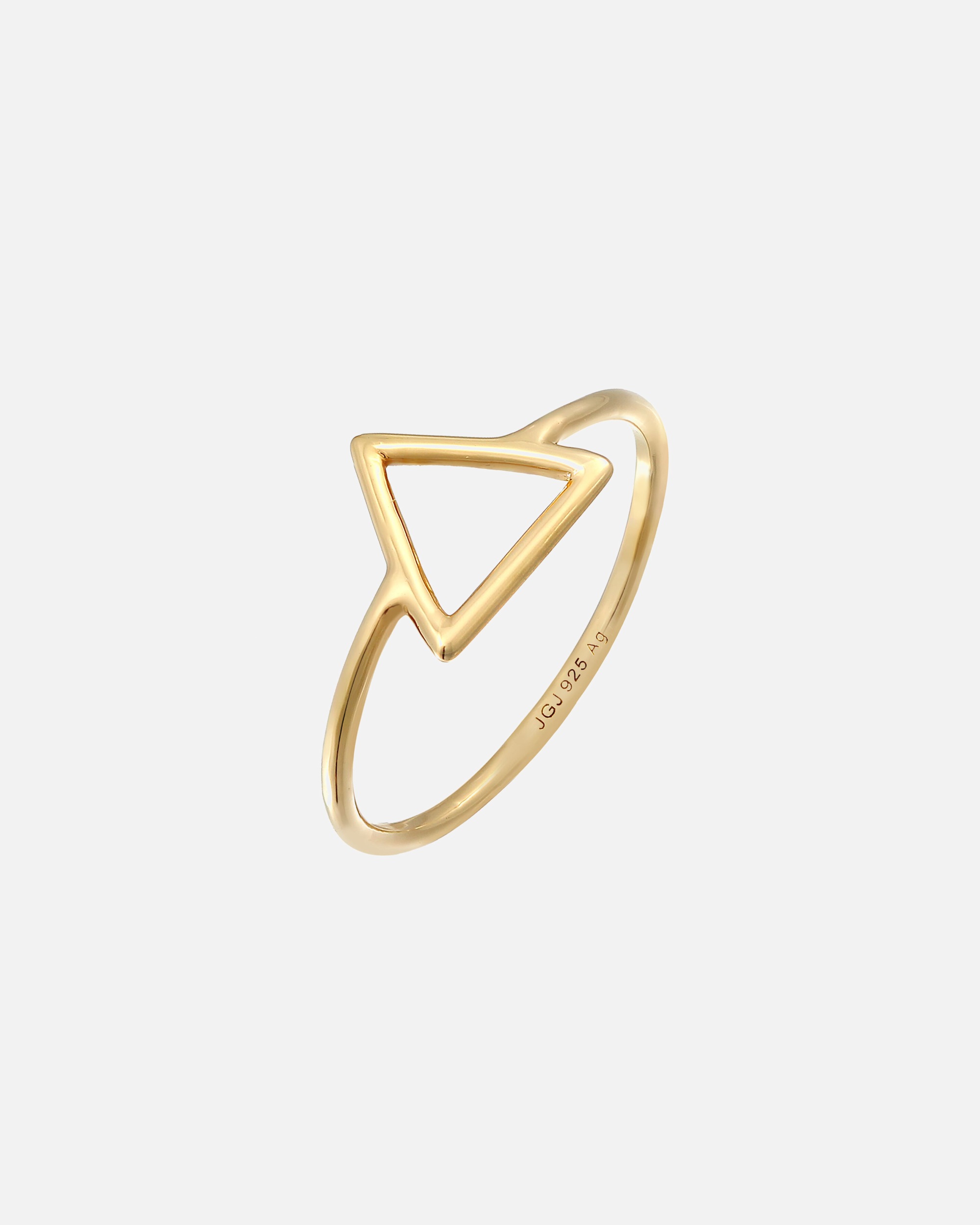 Pierścionek dla Kobieta Elli Damski trójkąt Geo Trend filigranowy w srebrze próby 925 Sterling Silver 56