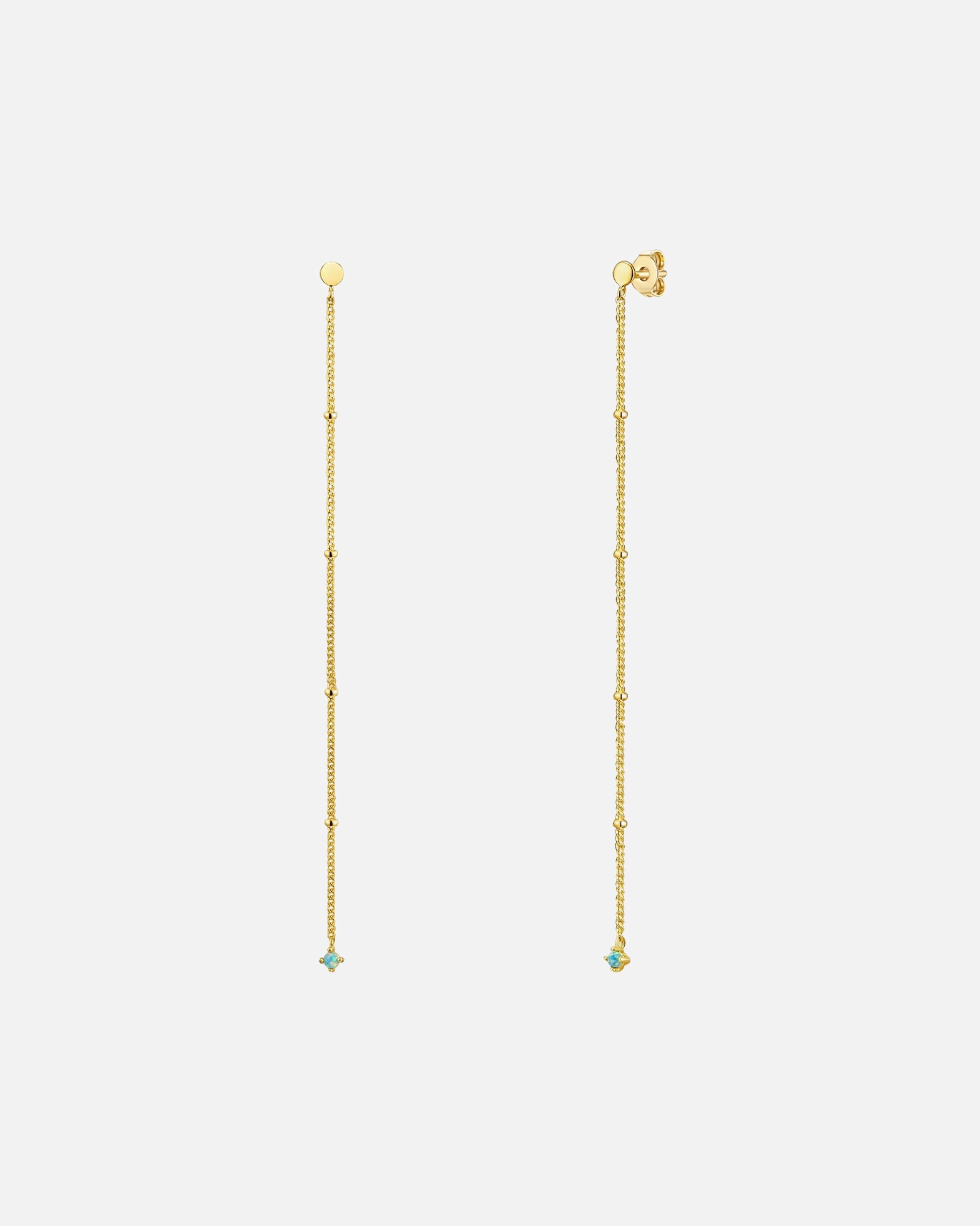 Kolczyki dla Kobieta Srebrne kolczyki sztyfty srebro wysokiej próby Opal (synt.) żółte złoto 91,6 mm