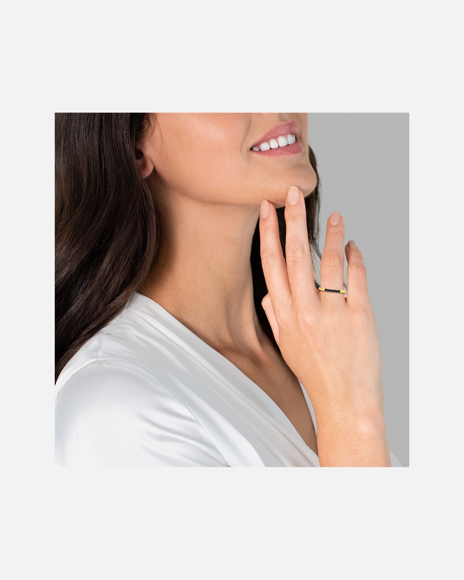 Pierścionek dla Kobieta Rafaela Donata Pierścionek Srebro wysokiej próby Żółte złoto 54