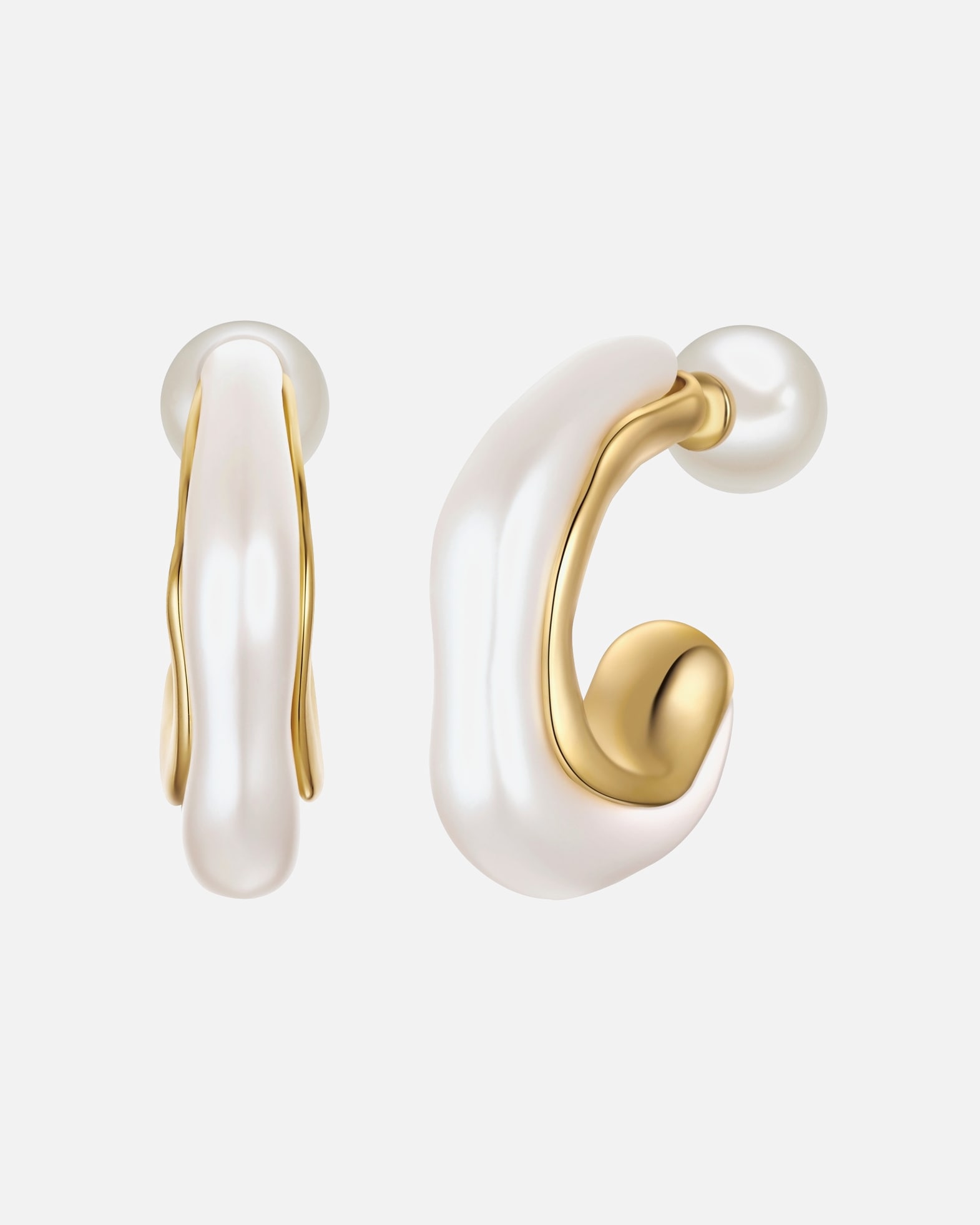 Kolczyki dla Kobieta Kolczyki z Stop metali w Żółte złoto 29,3 mm