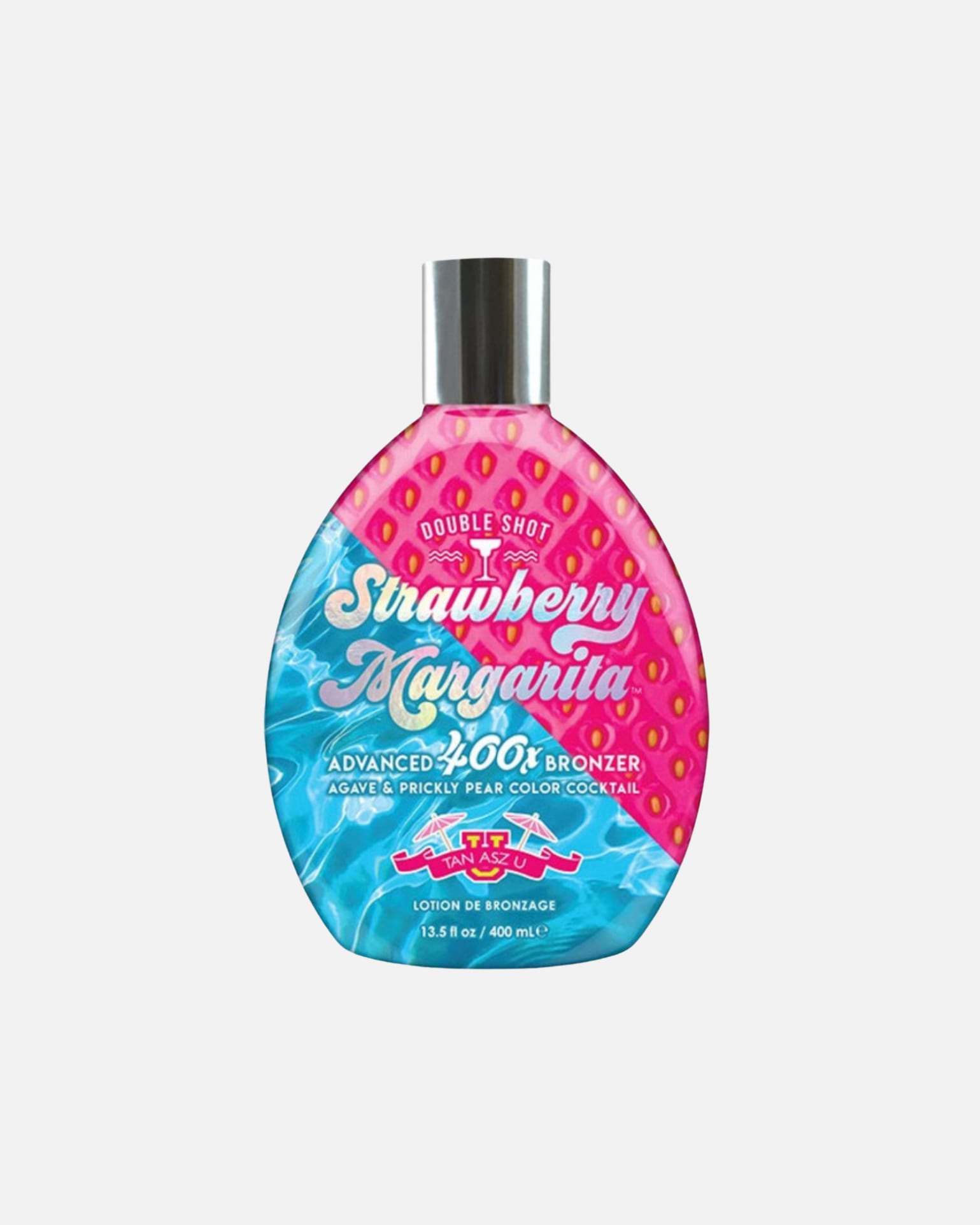 Samoopalacz dla Unisex Tan Asz U Default Brand Line Strawberry Margaritatropikalny bronzer z olejkiem marchewkowym i koktajlem truskawkowym dla głębokiej opalenizny 400 ml