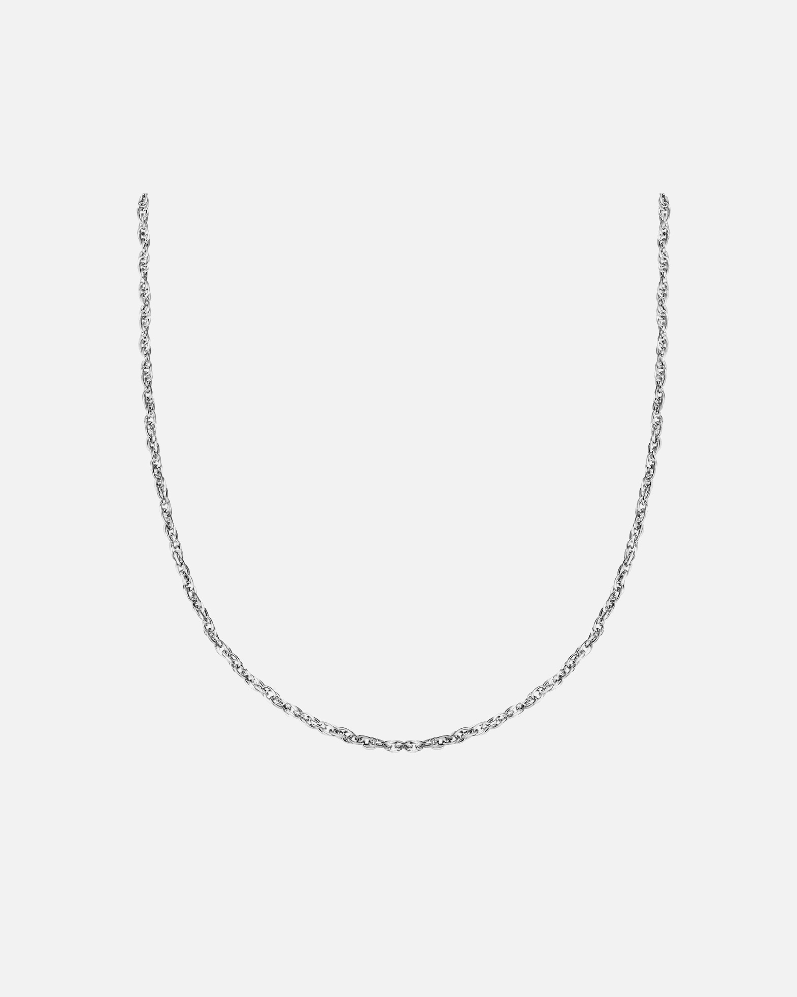 Naszyjnik dla Kobieta Łańcuszek Stal nierdzewna Srebrny 40,0 cm Basiskette + 5,0 cm Verlängerung