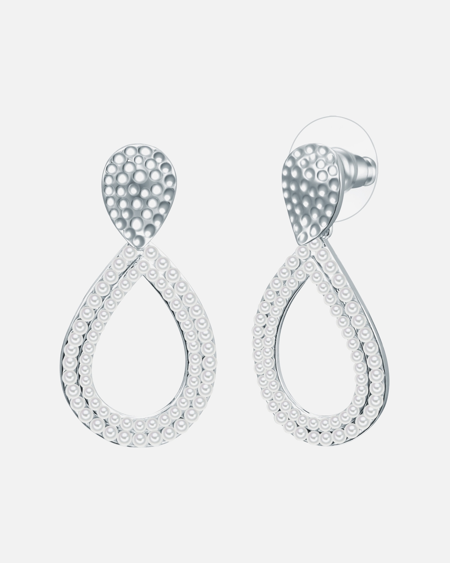 Kolczyki dla Kobieta Lulu & Jane Kolczyki Stop metali Srebrny 34,4 mm