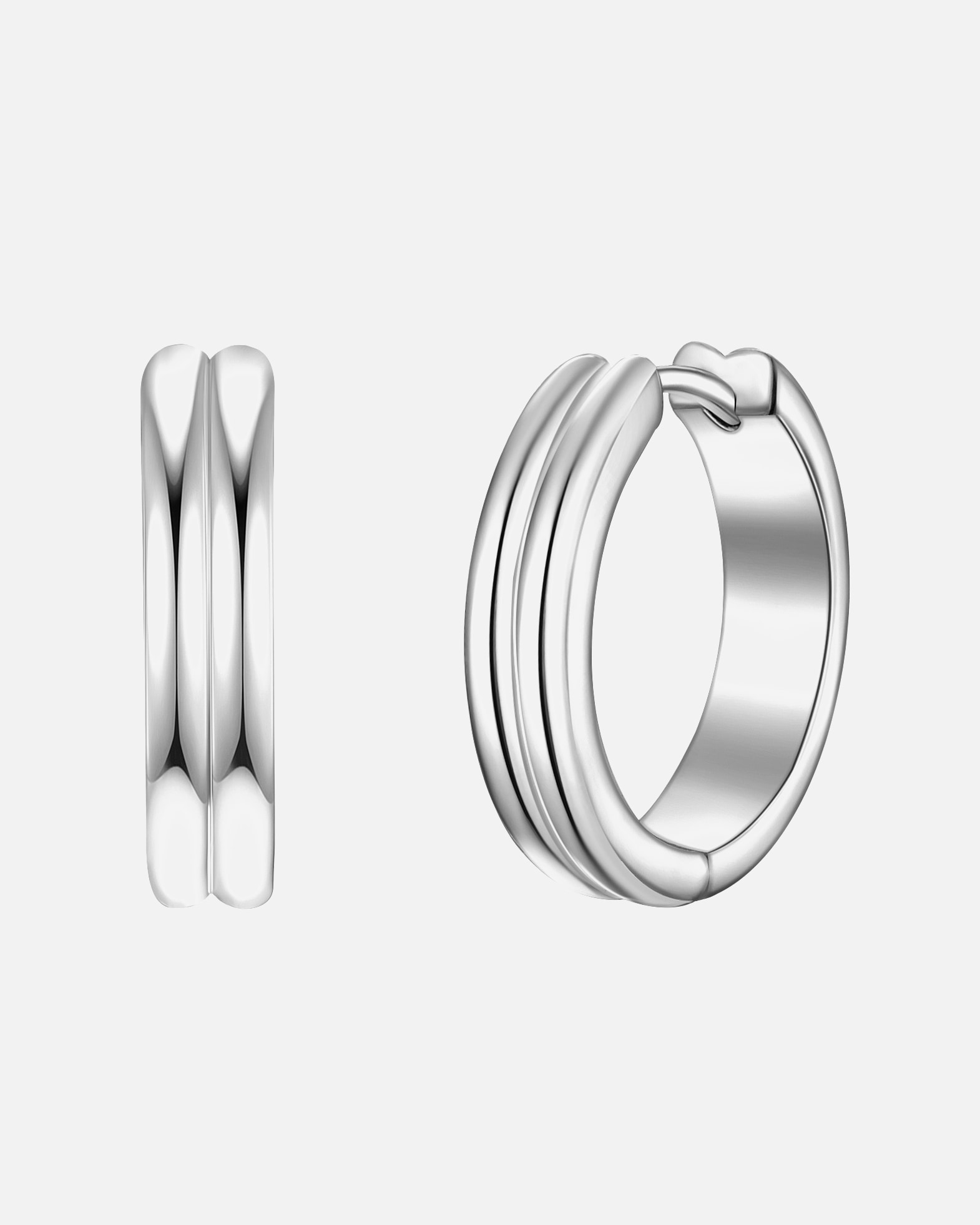 Obrączki dla Kobieta Glanzstücke München Kolczyki z Srebro wysokiej próby w Srebrny 16,9 mm