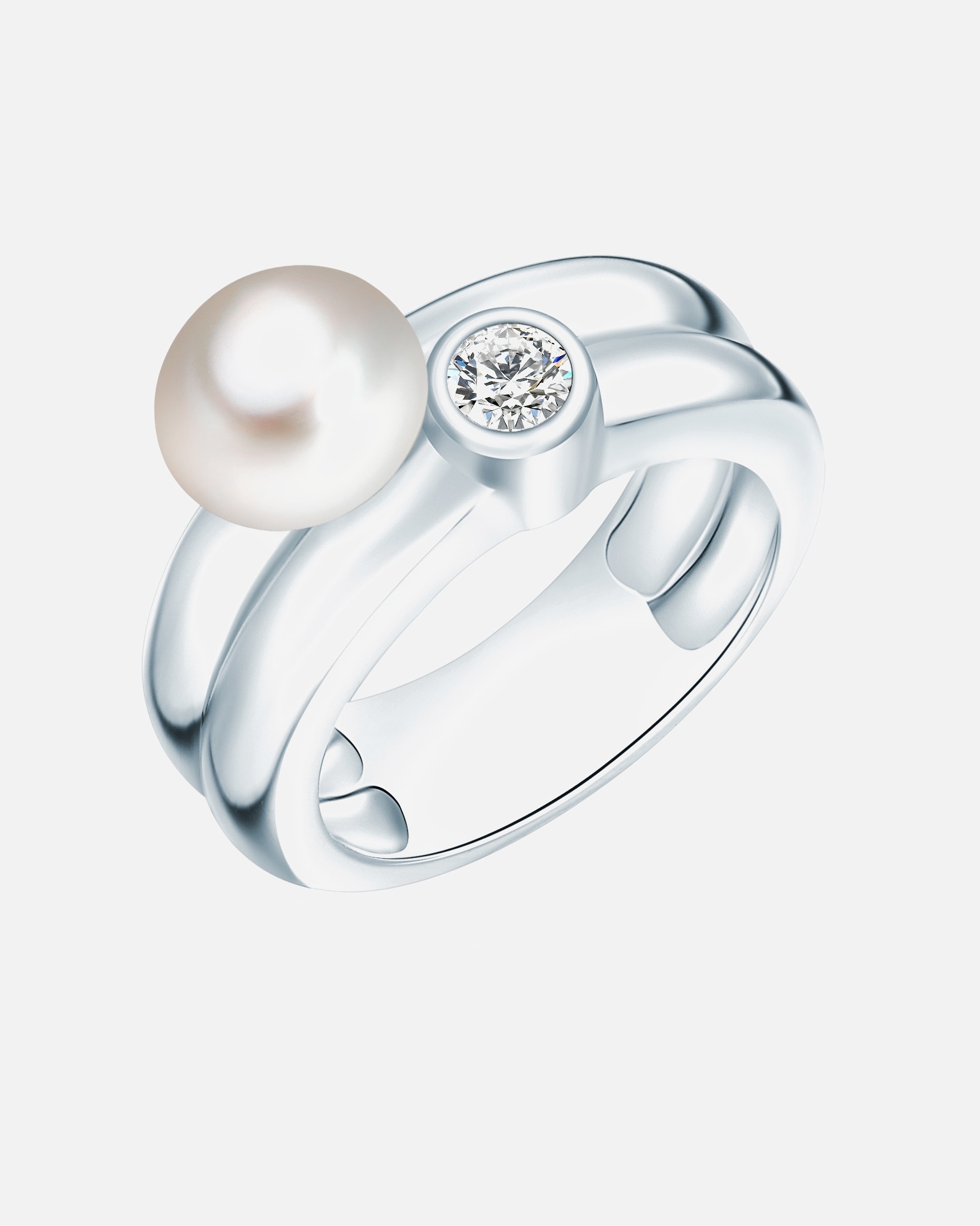 Pierścionek dla Kobieta Valero Pearls Pierścionek Srebro wysokiej próby Srebrny 54