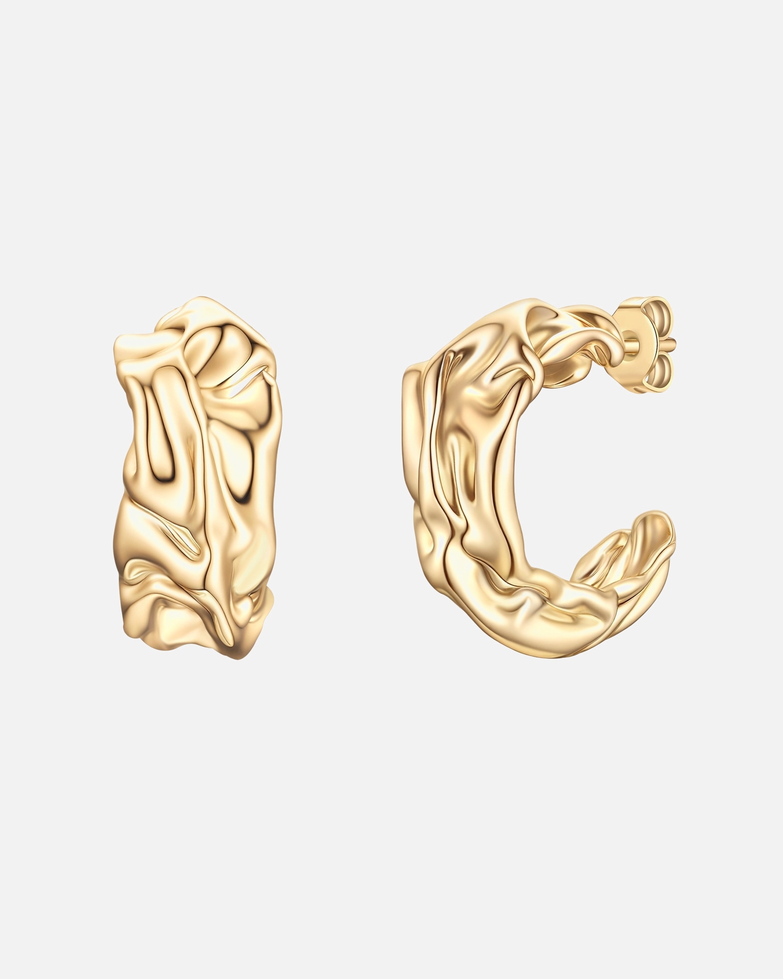 Obrączki dla Kobieta Yokoamii Kolczyki z mosiadzu w zlocie 32,8 mm