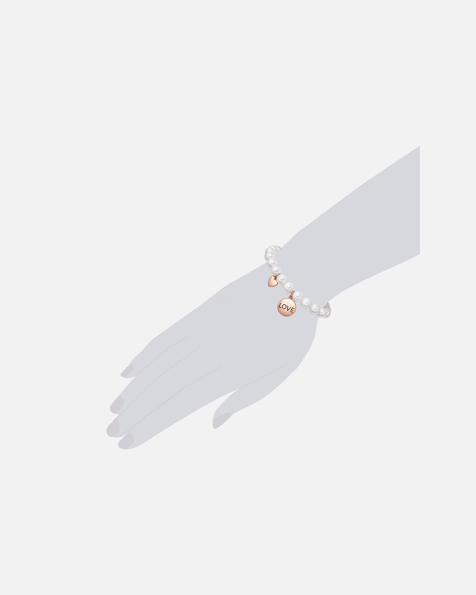 Bransoletka dla Kobieta Lulu & Jane Love Mosiadz Sztuczna perła 19,0 cm