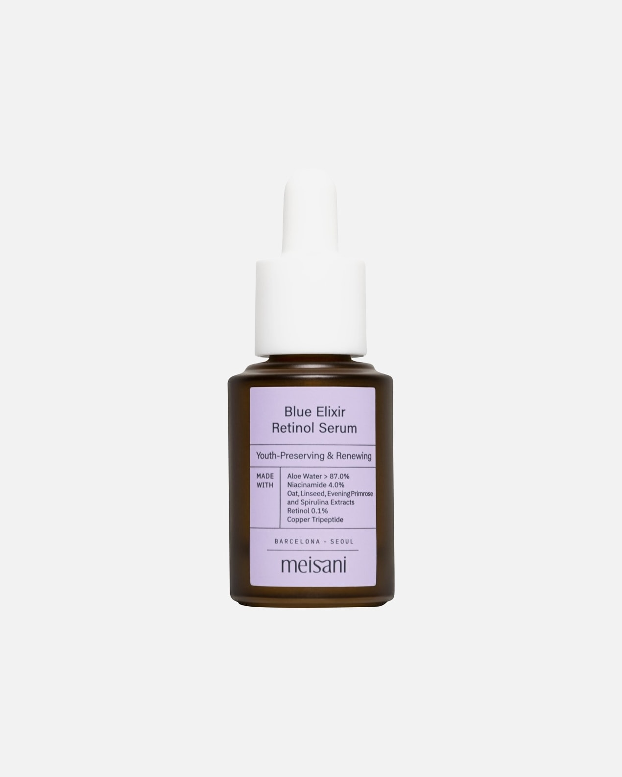 Serum anti-aging dla Kobieta Meisani Serum z retinolem Blue Elexir 15 ml