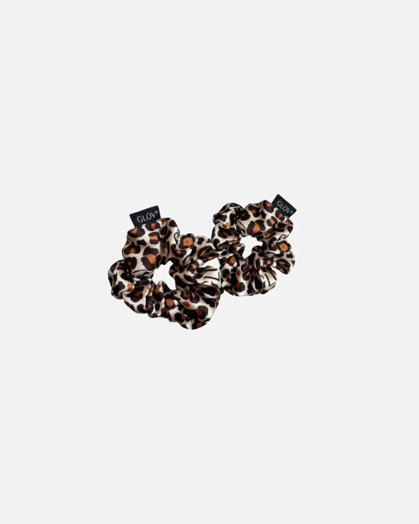 Gumka do włosów dla Kobieta GLOV Satin Scrunchies Cheetah