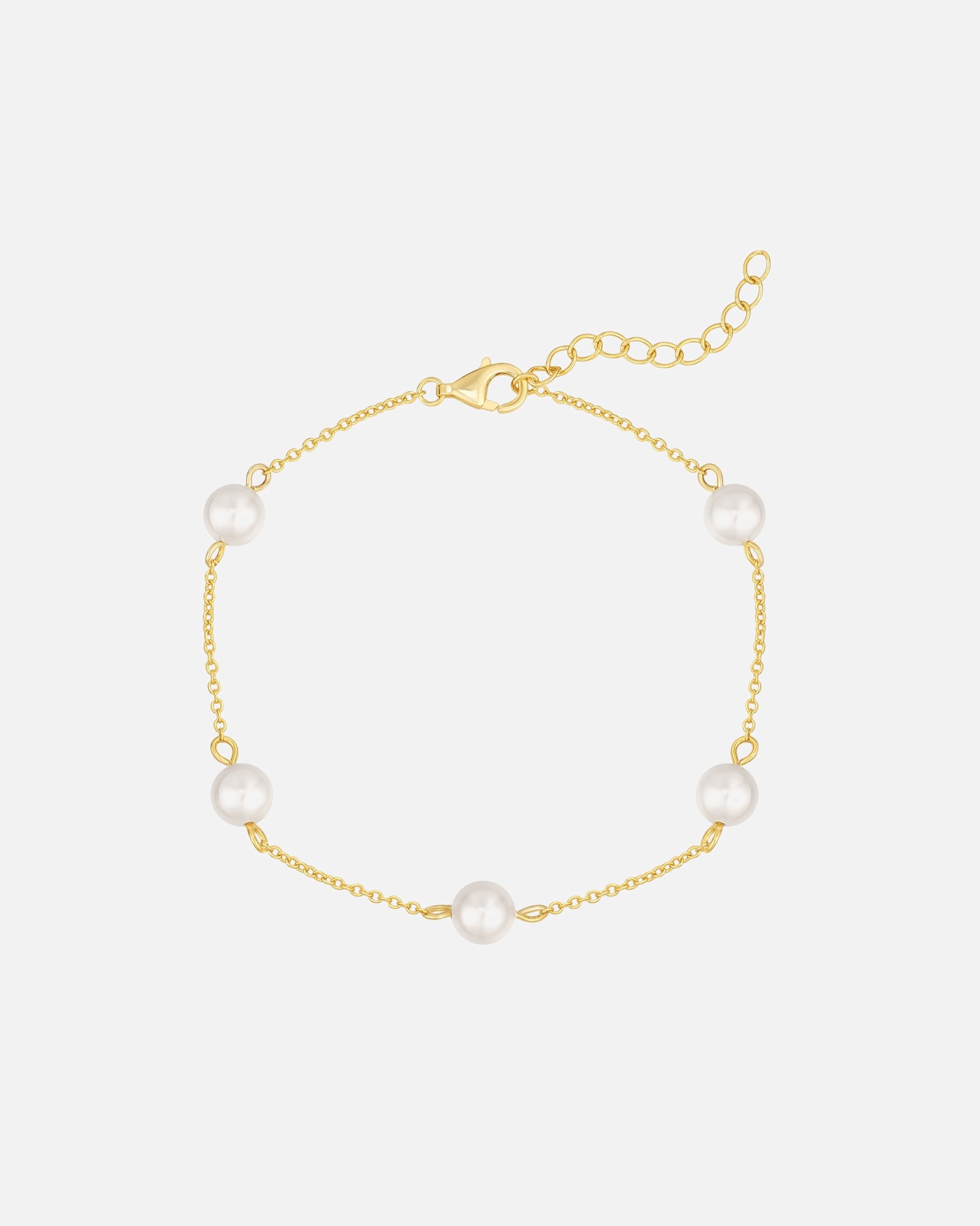 Bransoletka dla Kobieta Bransoletka Srebro wysokiej próby Żółte złoto 18,0 cm Basislänge + 3,0 cm Verlängerung