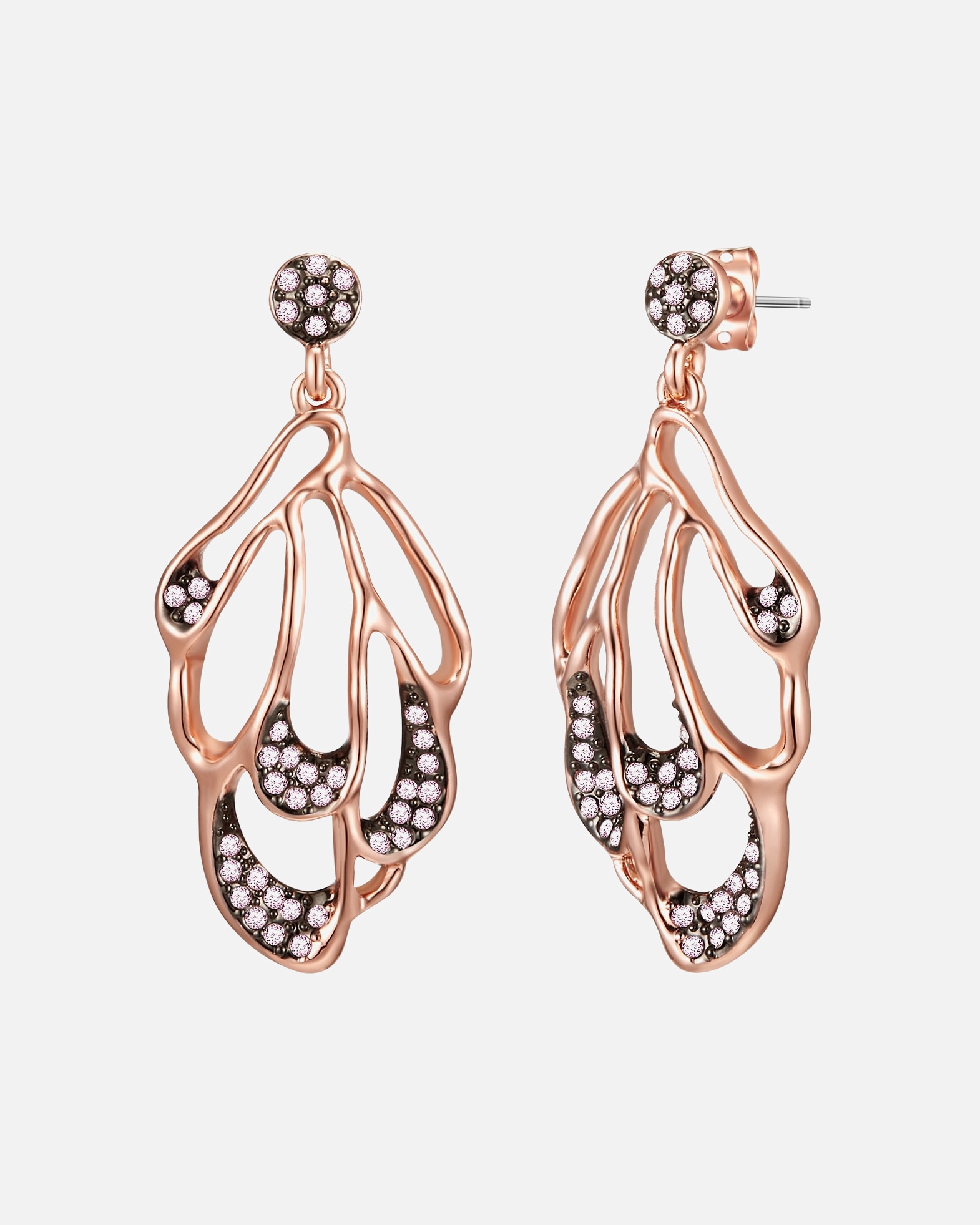 Kolczyki dla Kobieta Stop metali Zdobienie kryształkami Swarovski® 44,1 mm