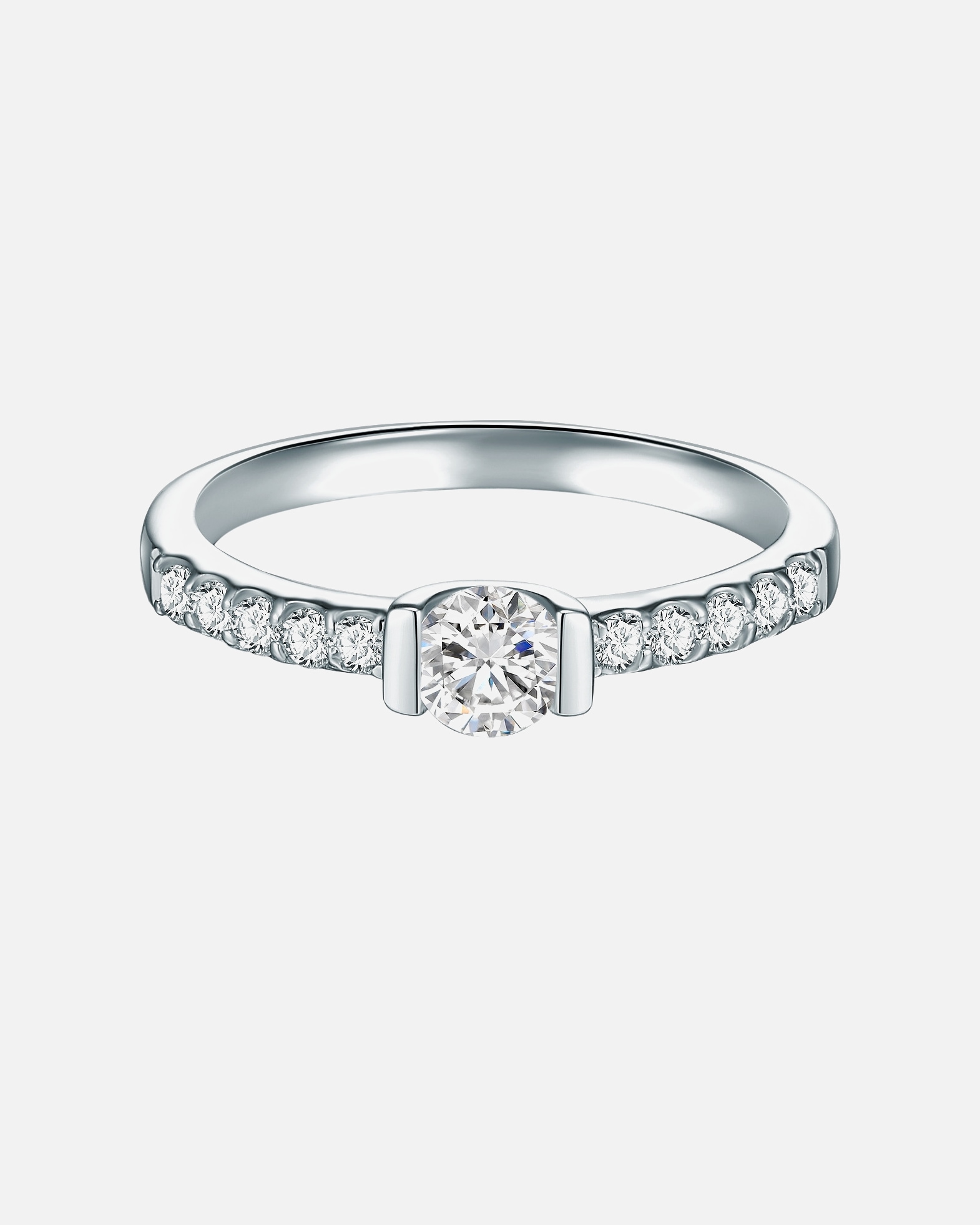 Pierścionek dla Kobieta Pierścionek z Srebro wysokiej próby w Srebrny 52